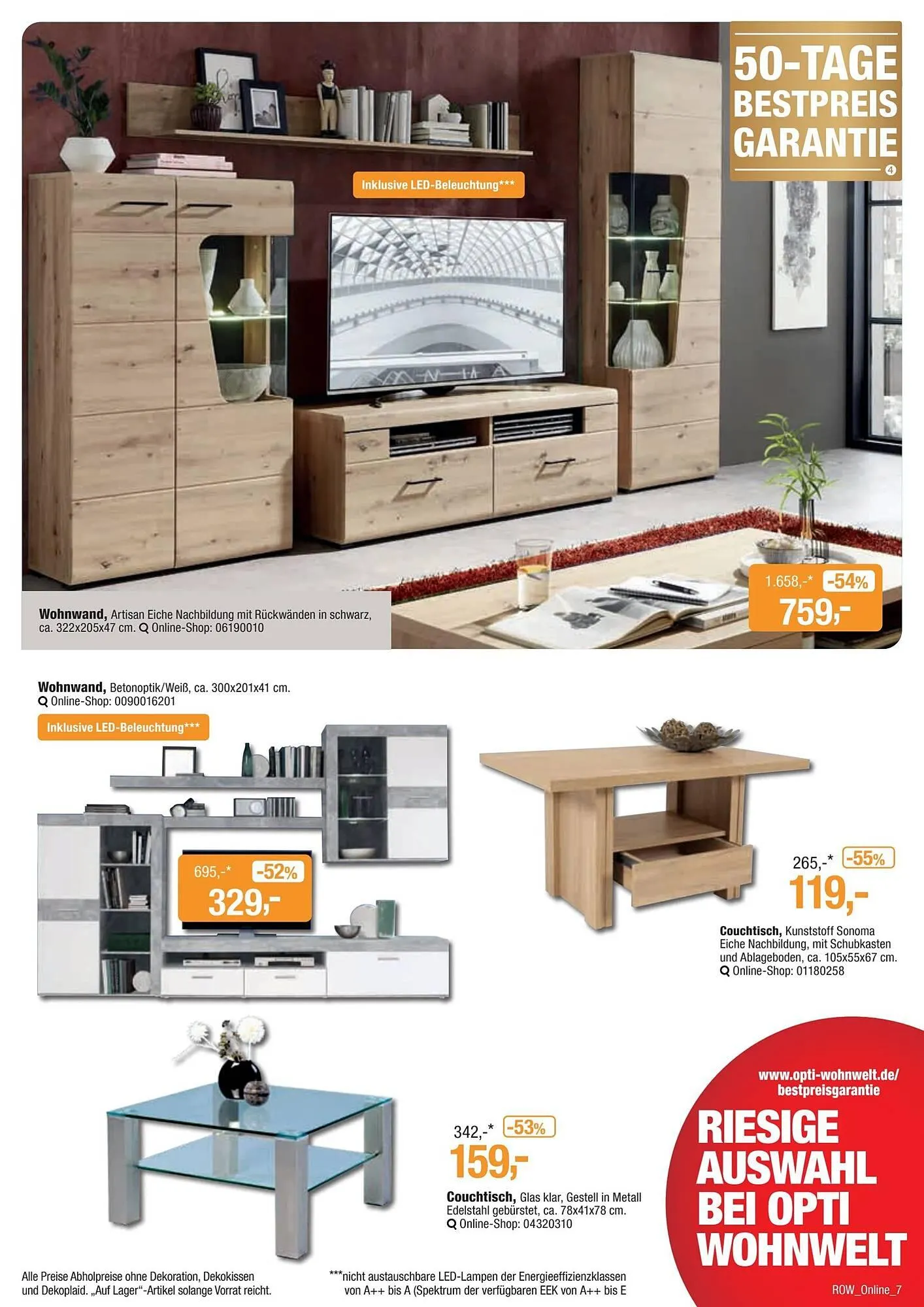 Opti Wohnwelt Prospekt von 9. Dezember bis 19. Dezember 2026 - Prospekt seite 7