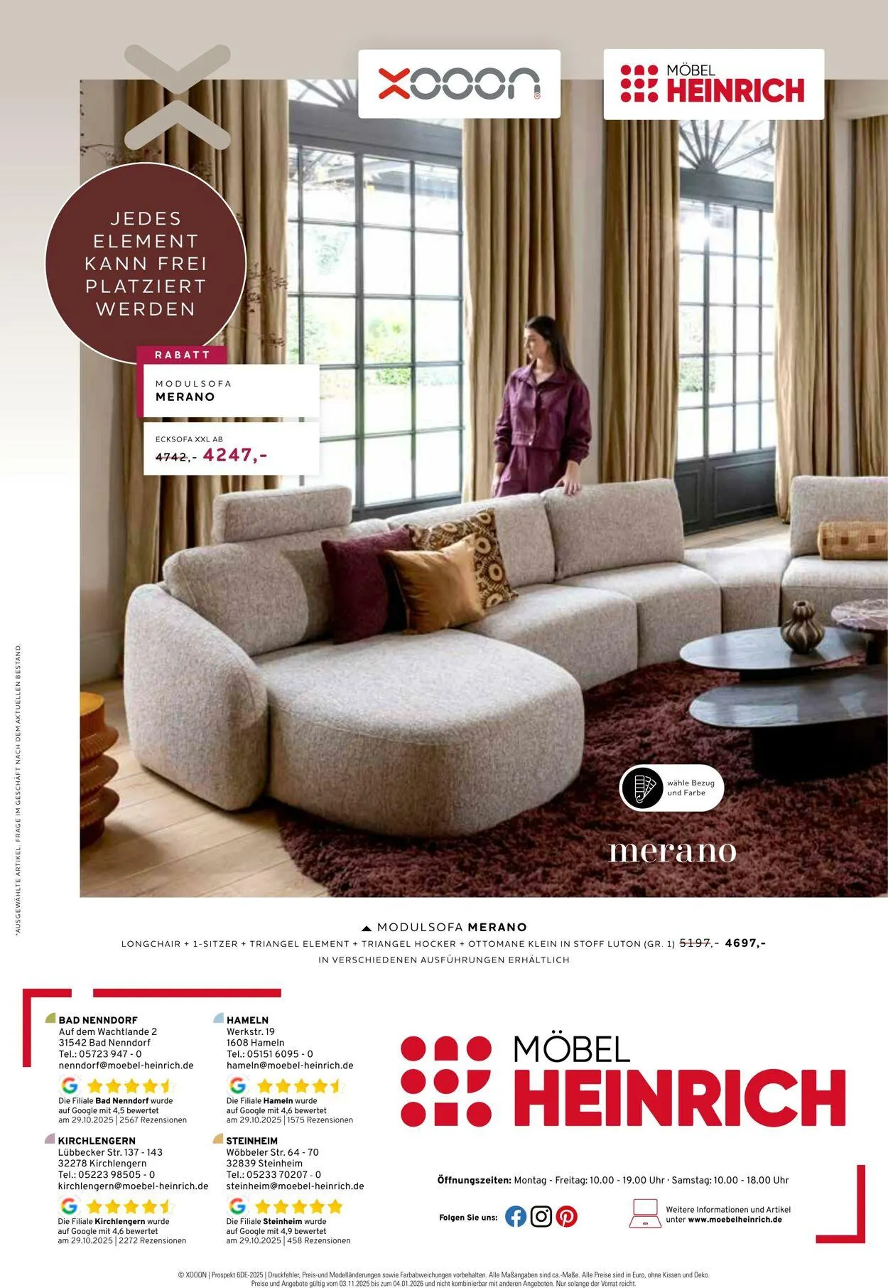 Möbel Heinrich Aktueller Prospekt von 3. November bis 4. Januar 2026 - Prospekt seite 8