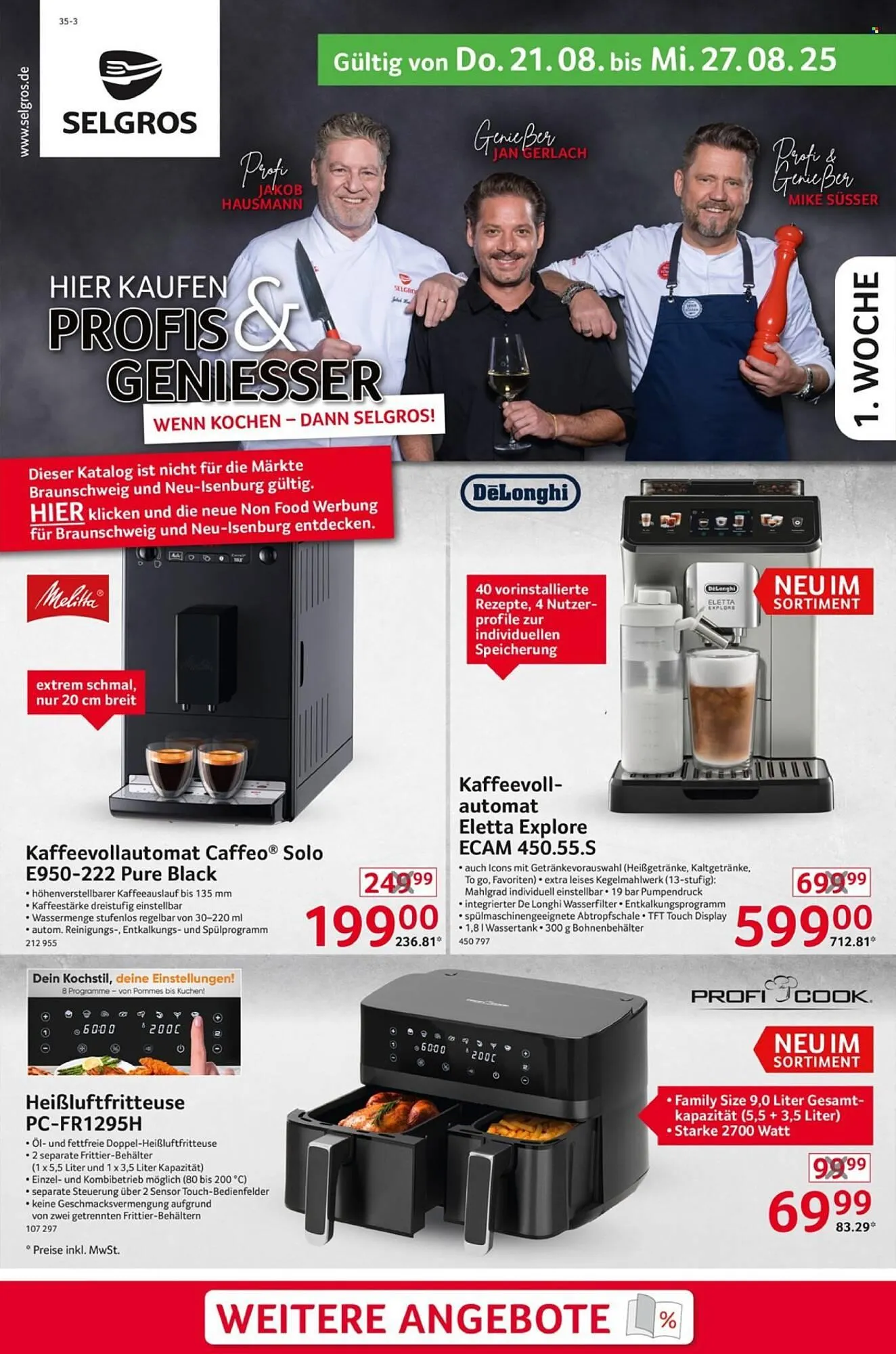 Selgros Prospekt von 21. August bis 27. August 2025 - Prospekt seite 1