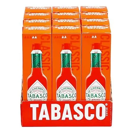 Tabasco Sauce rote Pfeffersauce 60 ml, 12er Pack