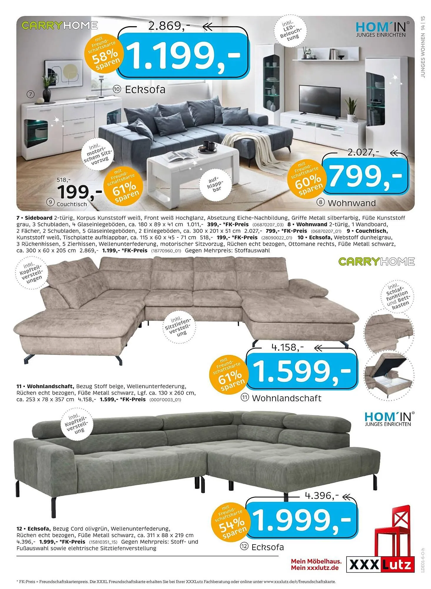 XXXLutz Prospekt von 29. Dezember bis 11. Januar 2026 - Prospekt seite 15