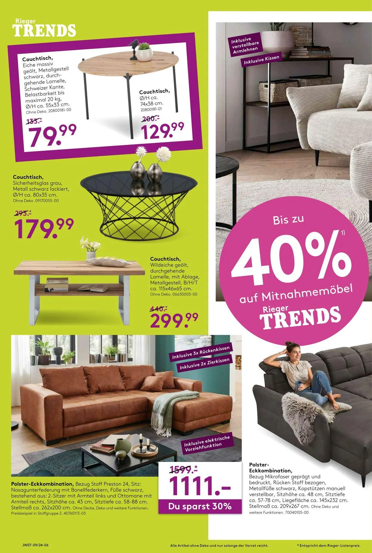 Möbel Rieger Aktueller Prospekt von 21. Mai bis 4. Juni 2025 - Prospekt seite 6