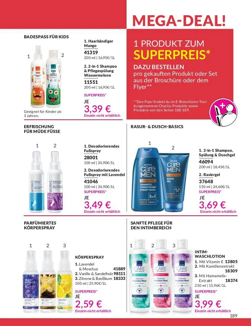 Avon Aktueller Prospekt von 9. April bis 23. April 2025 - Prospekt seite 189