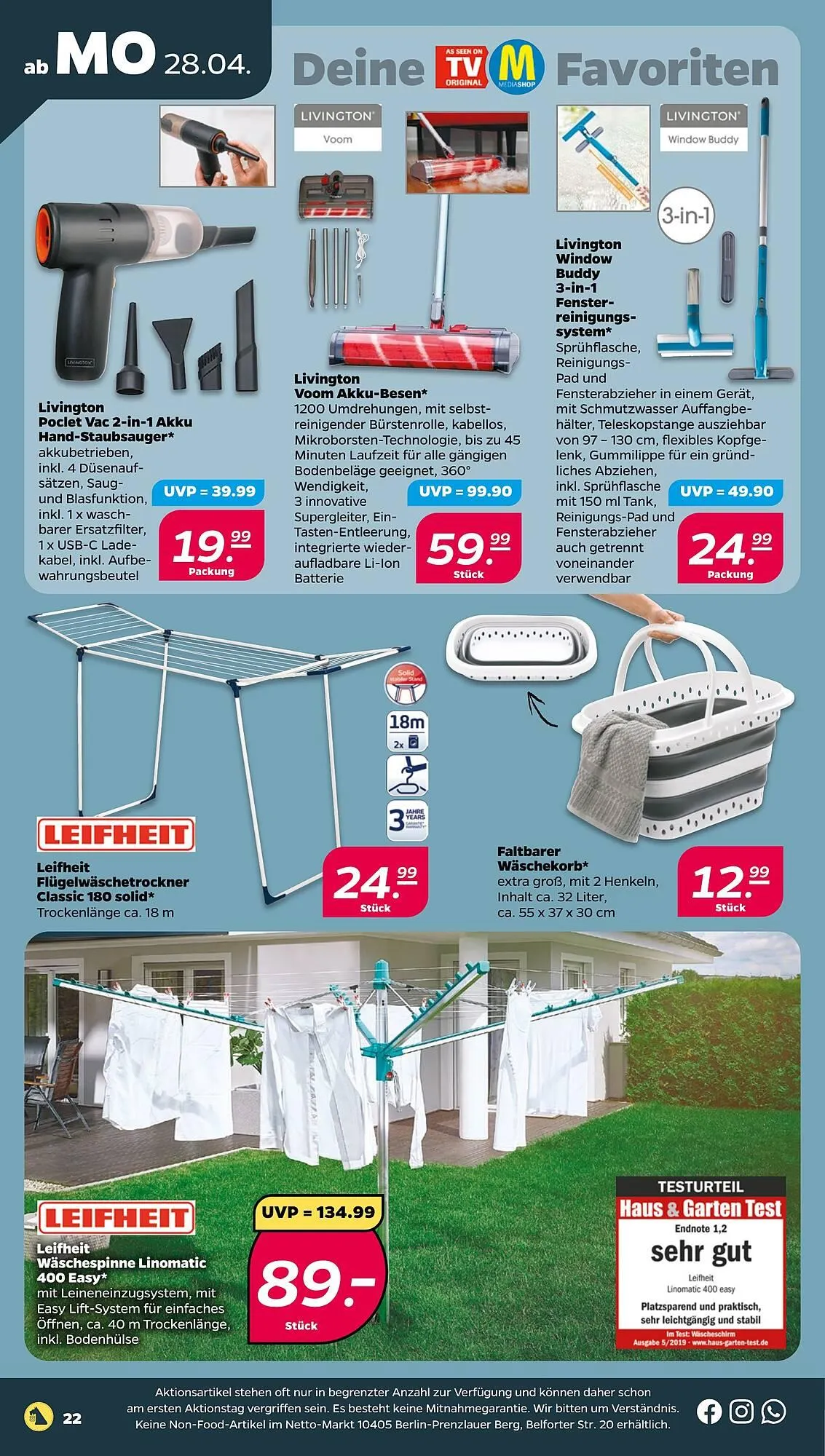 NETTO Prospekt von 28. April bis 3. Mai 2025 - Prospekt seite 22