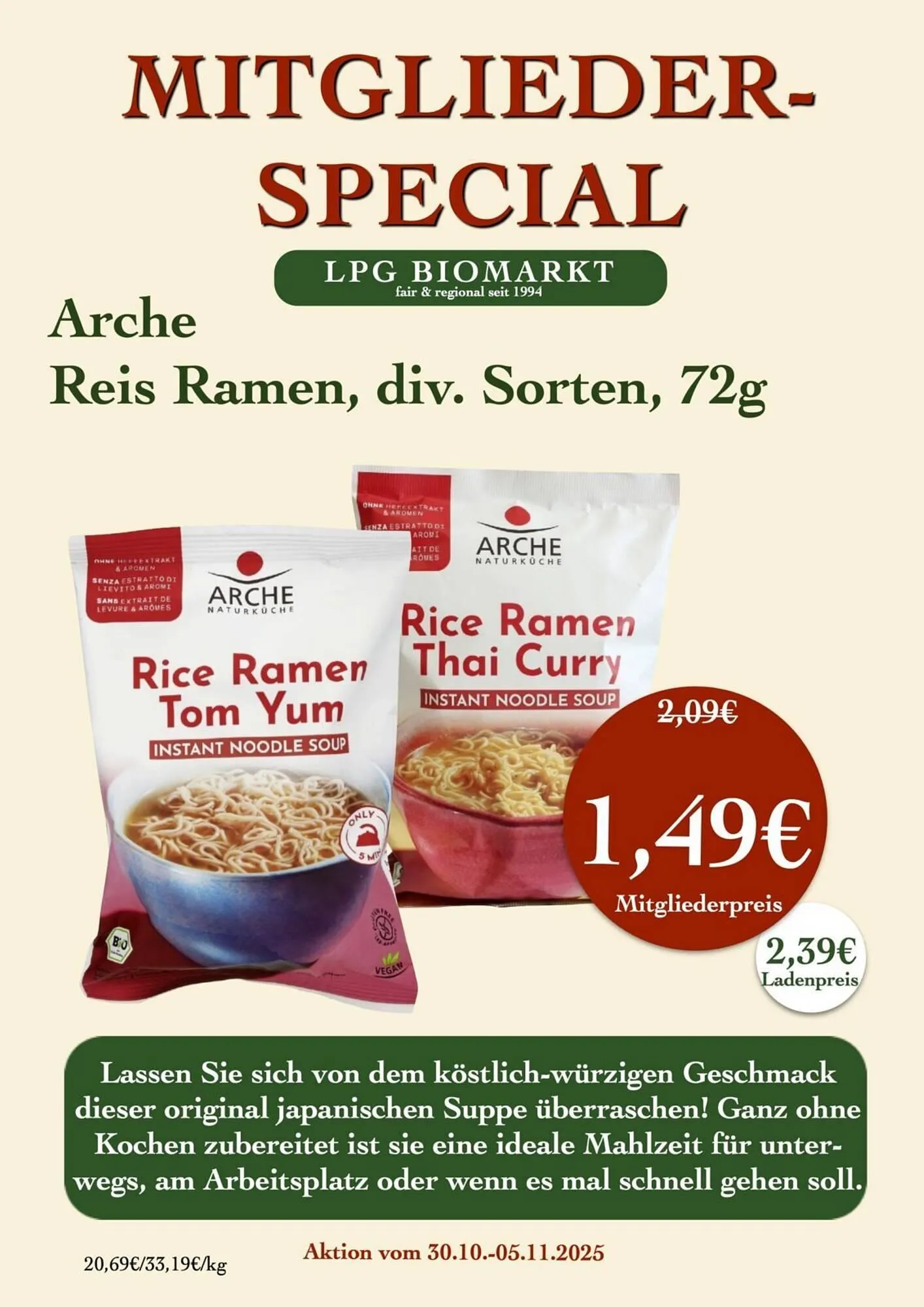 LPG Biomarkt Prospekt von 30. Oktober bis 5. November 2025 - Prospekt seite 11