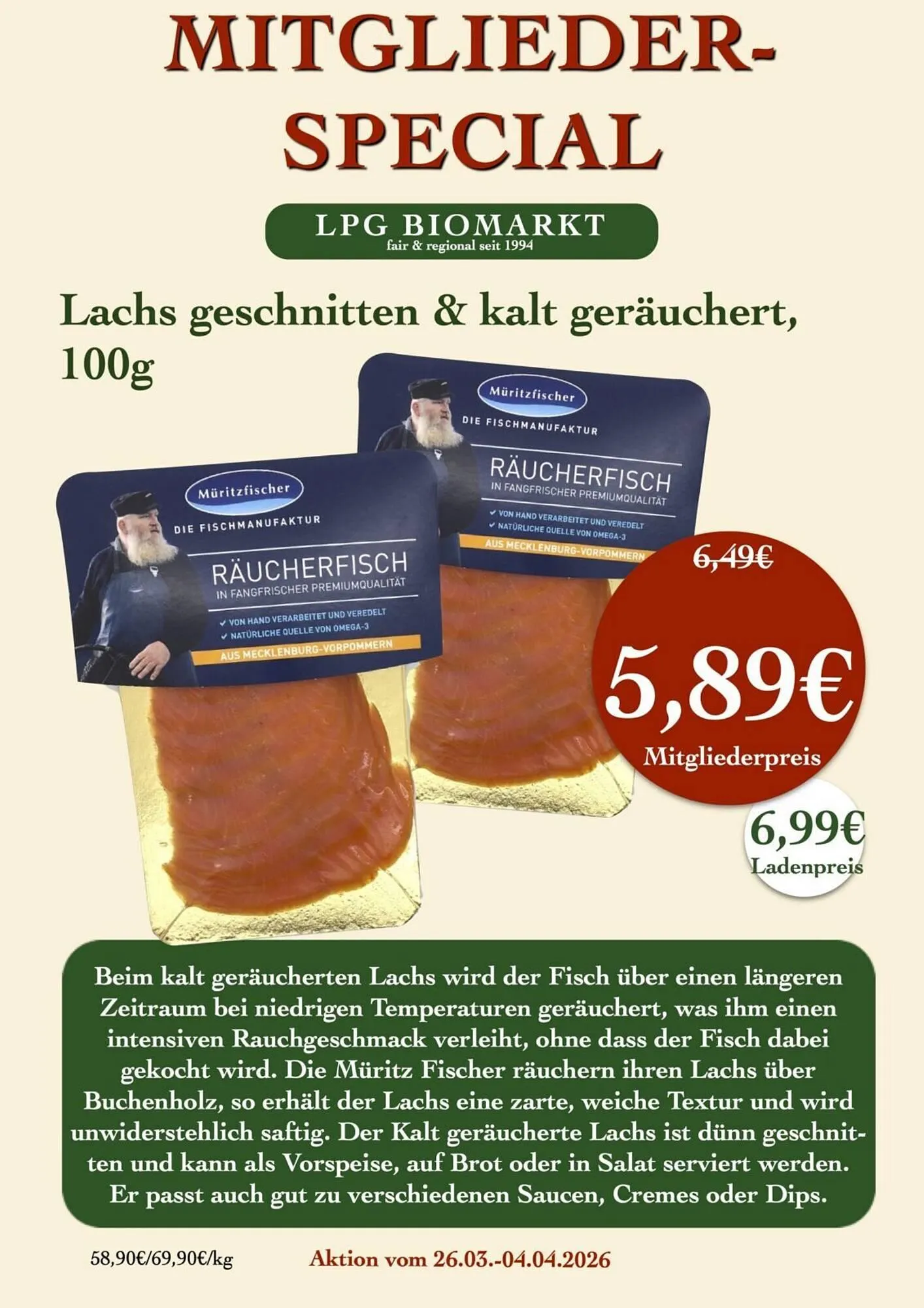 LPG Biomarkt Prospekt von 26. März bis 1. April 2026 - Prospekt seite 22