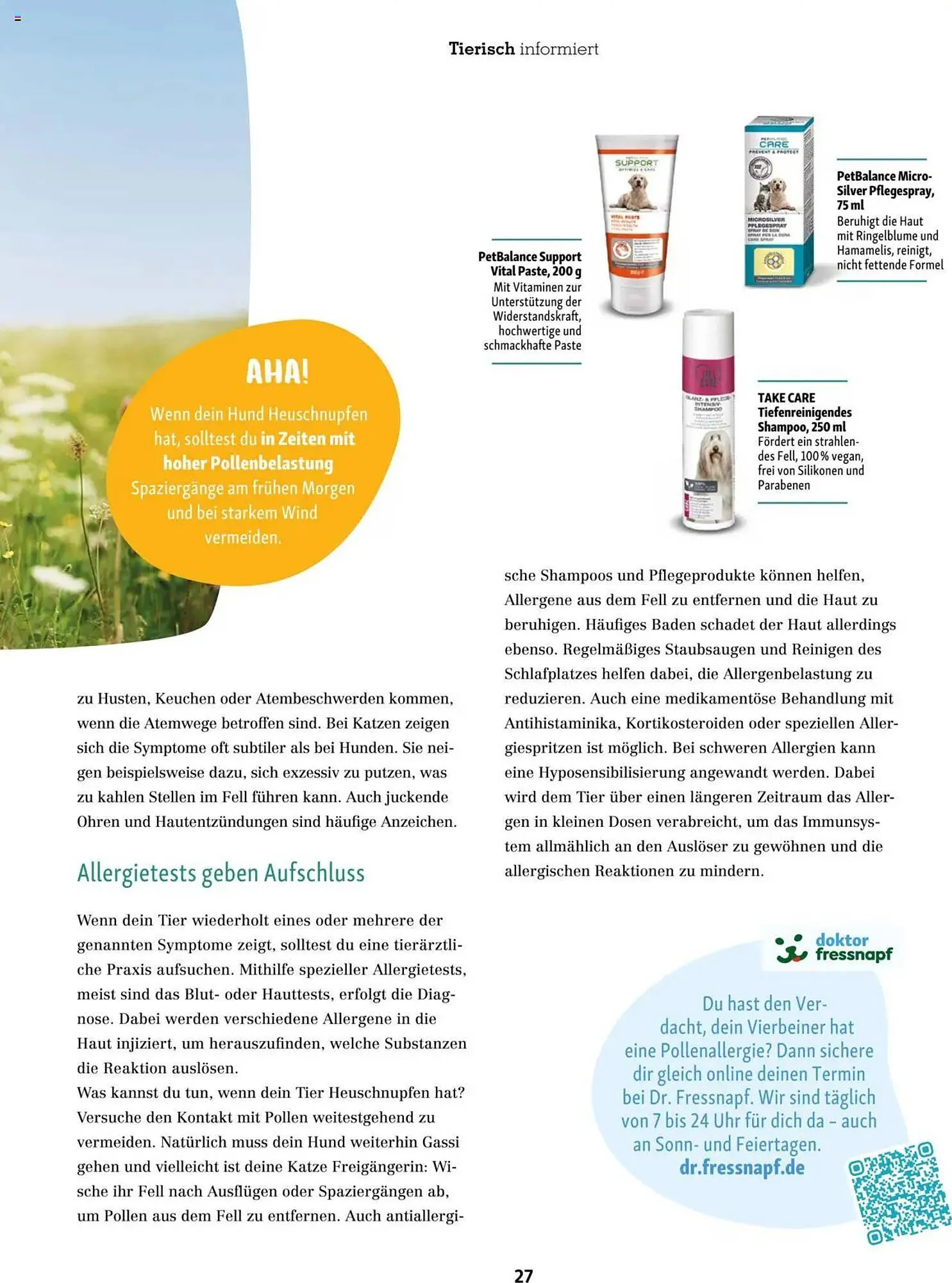 Fressnapf Prospekt von 1. März bis 30. April 2025 - Prospekt seite 27