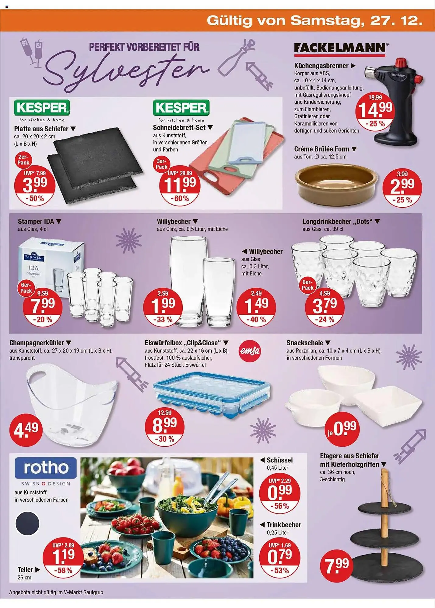 V Markt Prospekt von 27. Dezember bis 31. Dezember 2025 - Prospekt seite 12