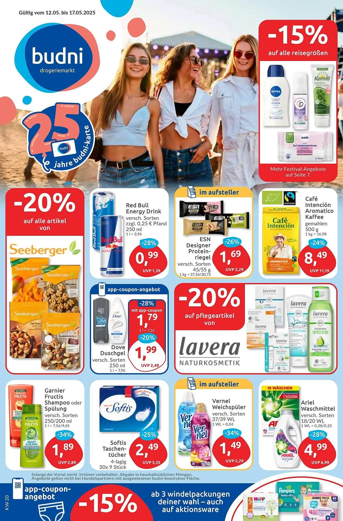 Budni Prospekt von 12. Mai bis 17. Mai 2025 - Prospekt seite 1