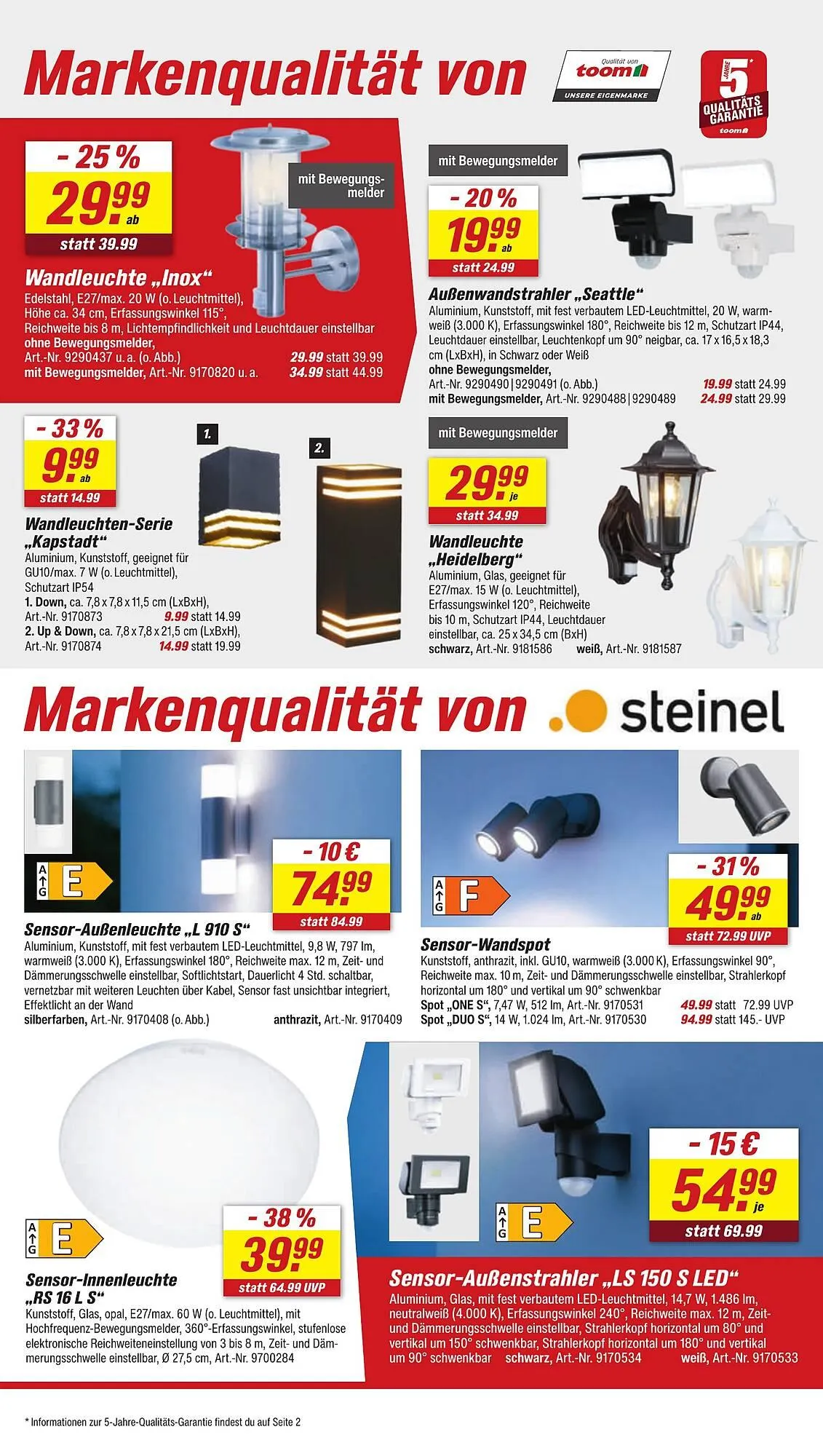 toom Baumarkt Prospekt von 16. August bis 22. August 2025 - Prospekt seite 6