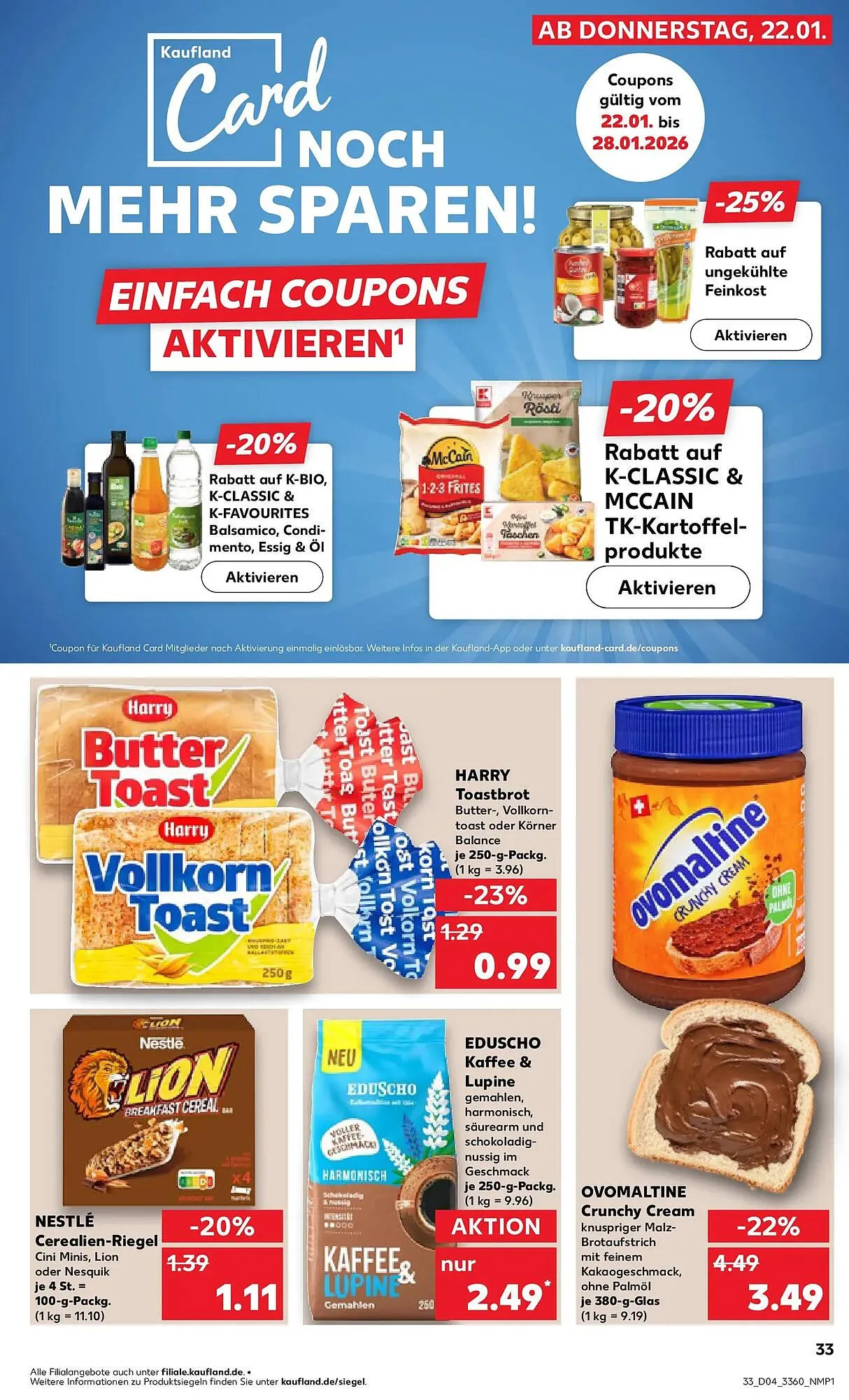 Kaufland Prospekt von 25. Januar bis 28. Januar 2026 - Prospekt seite 33