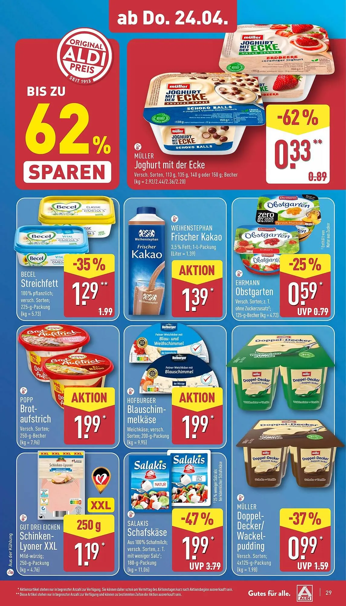 Aldi Nord Prospekt von 22. April bis 26. April 2025 - Prospekt seite 29