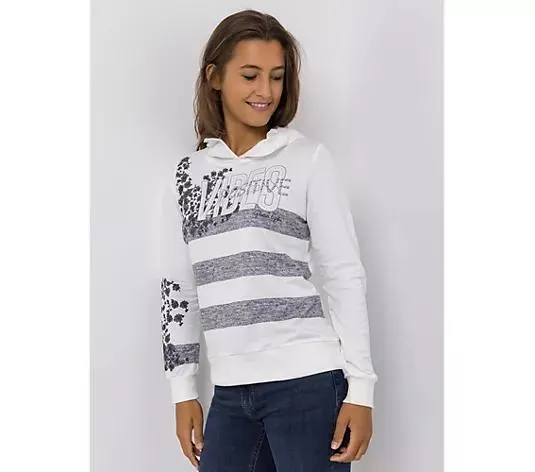 DINE 'N' DANCE Sweatshirt, 1/1-Arm mit Kapuze bedruckt figurumspielend