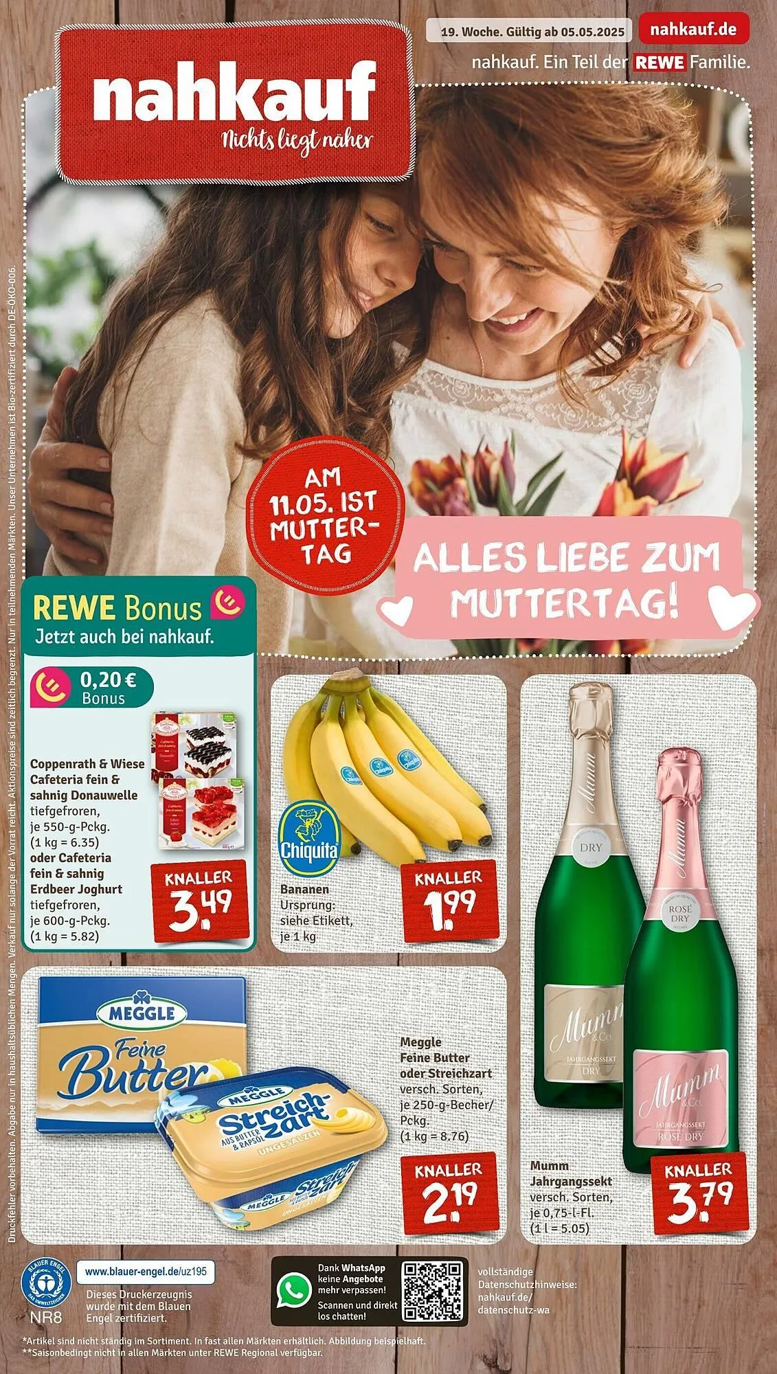 nahkauf Prospekt von 5. Mai bis 11. Mai 2025 - Prospekt seite 1