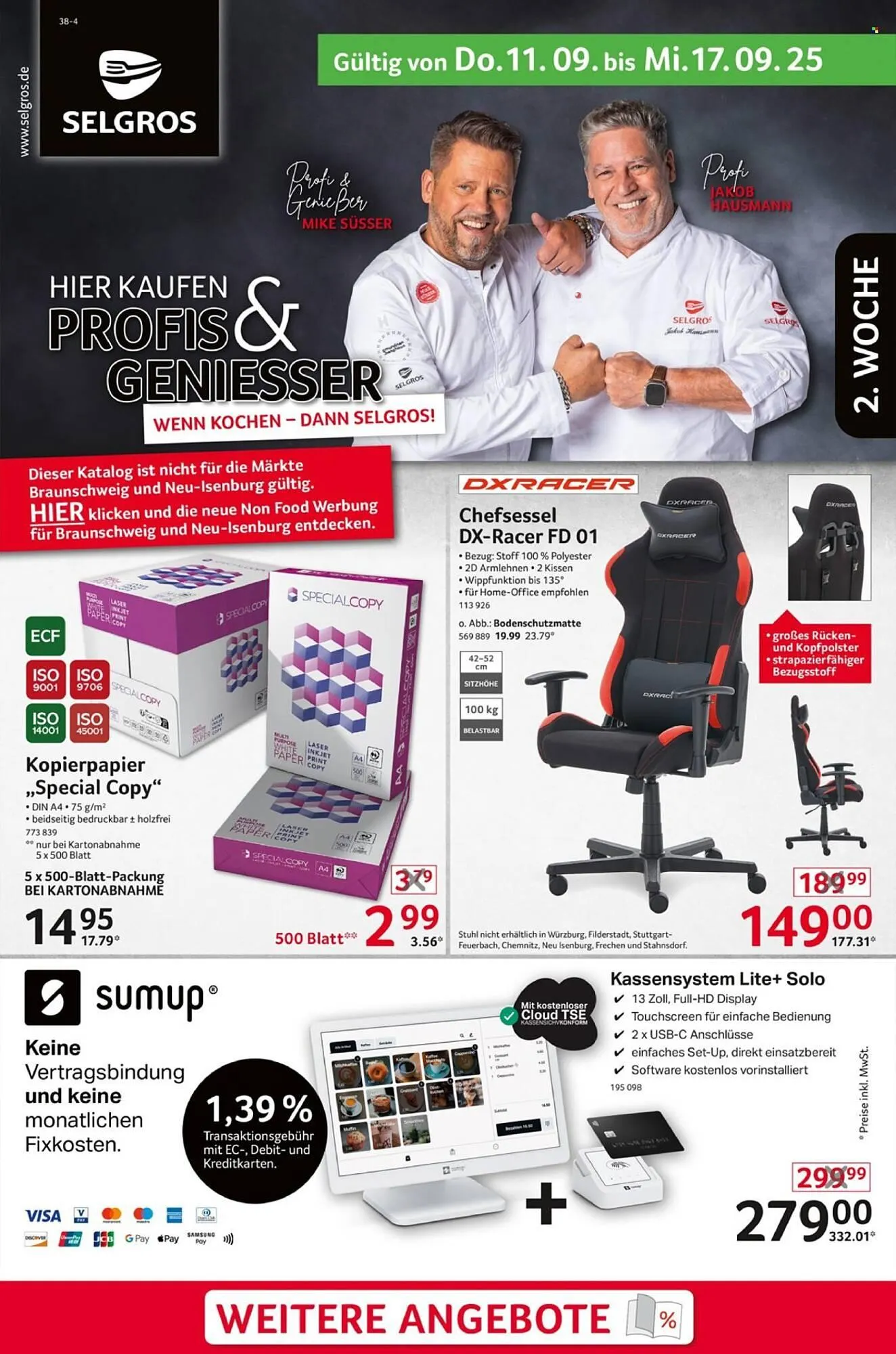 Selgros Prospekt von 11. September bis 17. September 2025 - Prospekt seite 1
