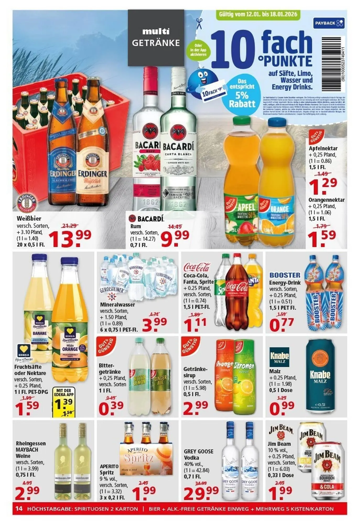 Multi Markt Prospekt von 12. Januar bis 17. Januar 2026 - Prospekt seite 14