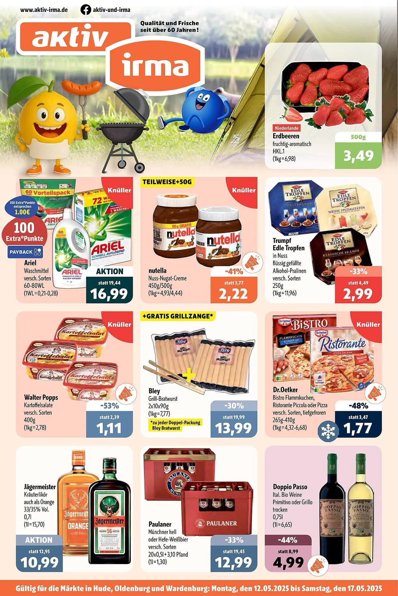 Aktiv Irma Prospekt von 12. Mai bis 17. Mai 2025 - Prospekt seite 1