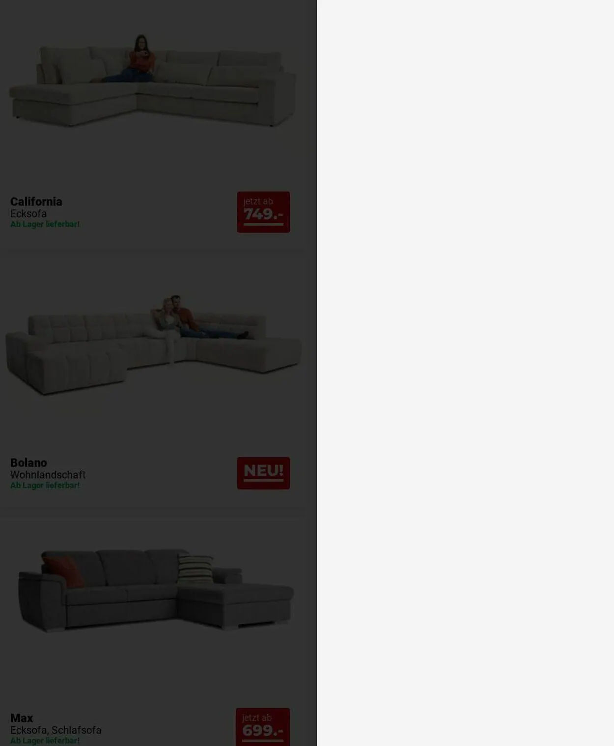 Seats and Sofas von 15. Dezember bis 24. Dezember 2025 - Prospekt seite 2