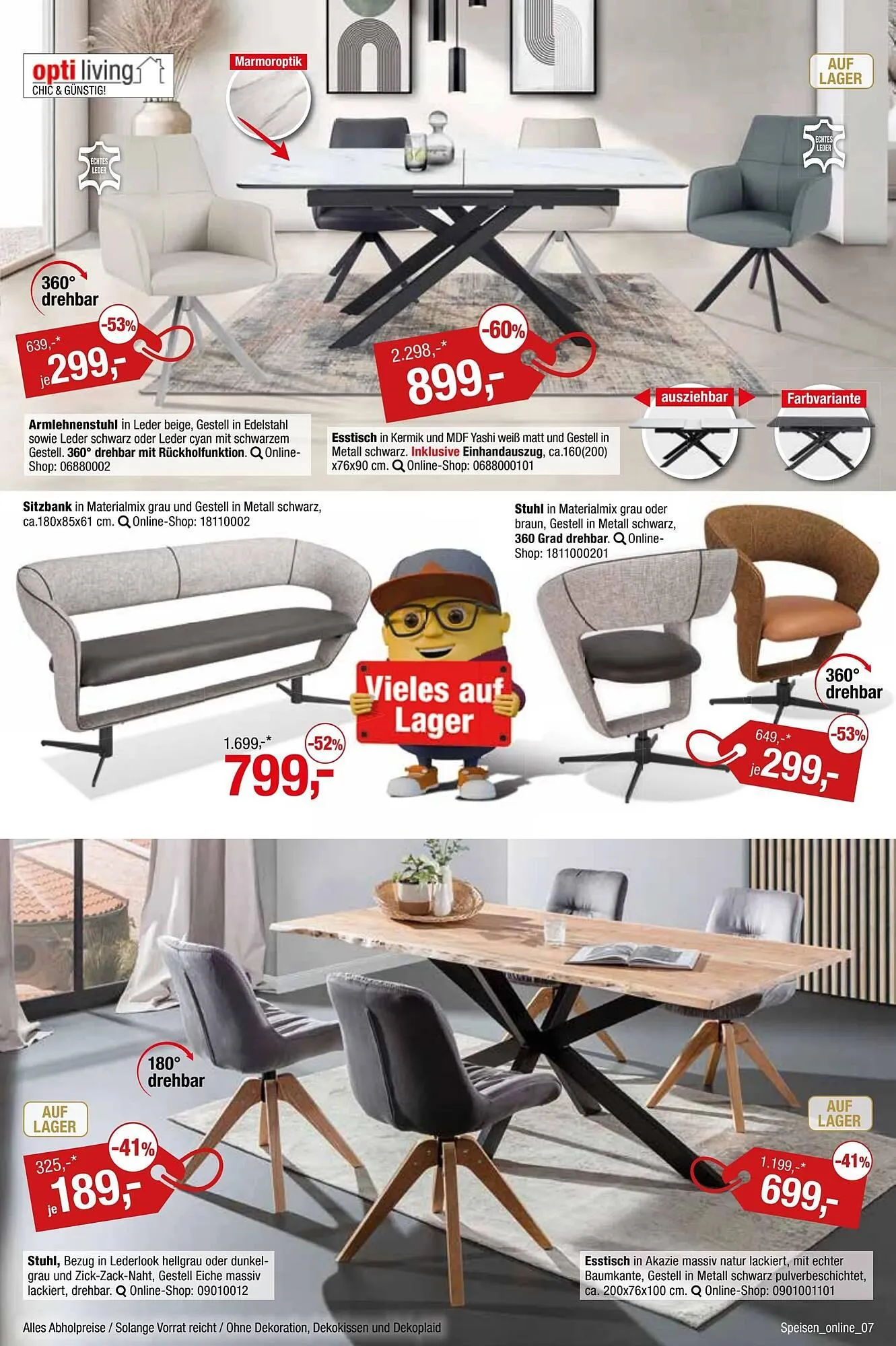 Opti Wohnwelt Prospekt von 26. Juni bis 1. September 2025 - Prospekt seite 7