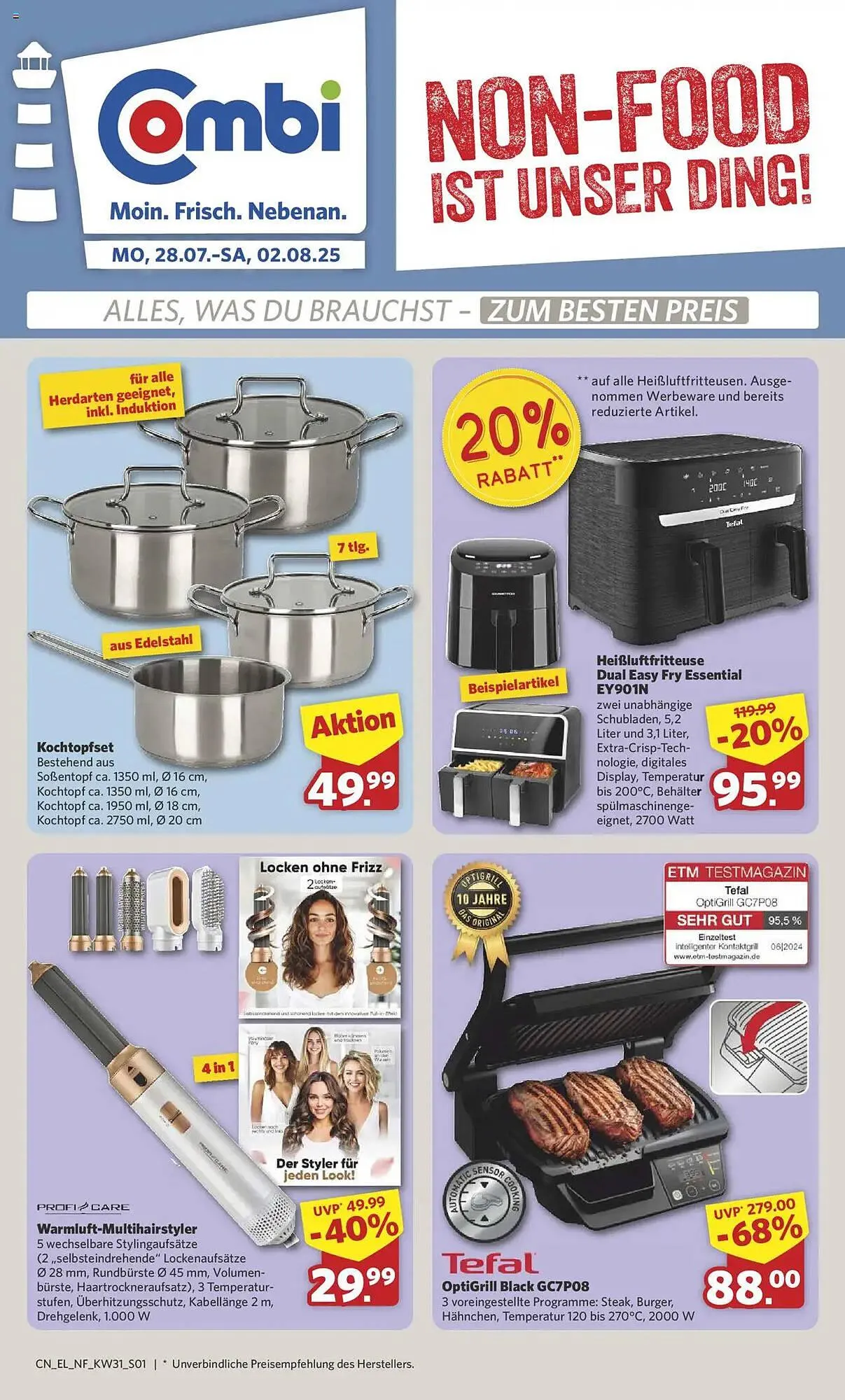 Combi Prospekt von 28. Juli bis 2. August 2025 - Prospekt seite 1