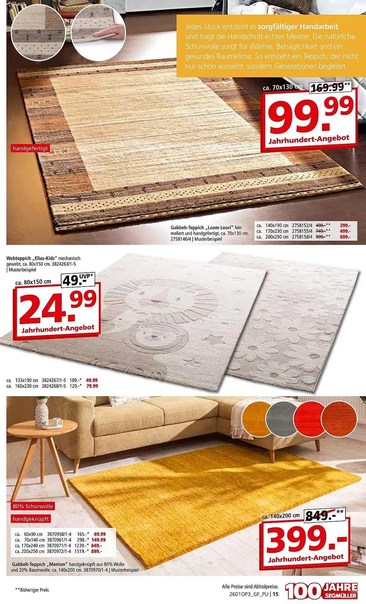 Segmüller Prospekt von 29. Dezember bis 29. März 2026 - Prospekt seite 15