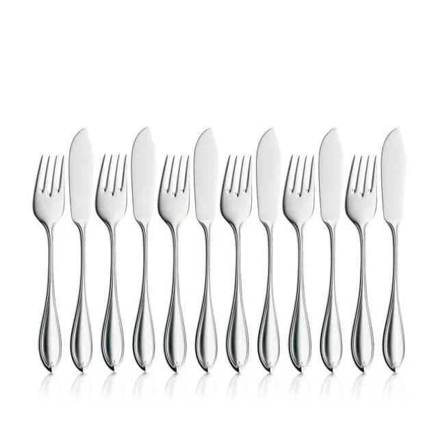 Premiere Fischbesteck-Set, 12-teilig, Cromargan protect®