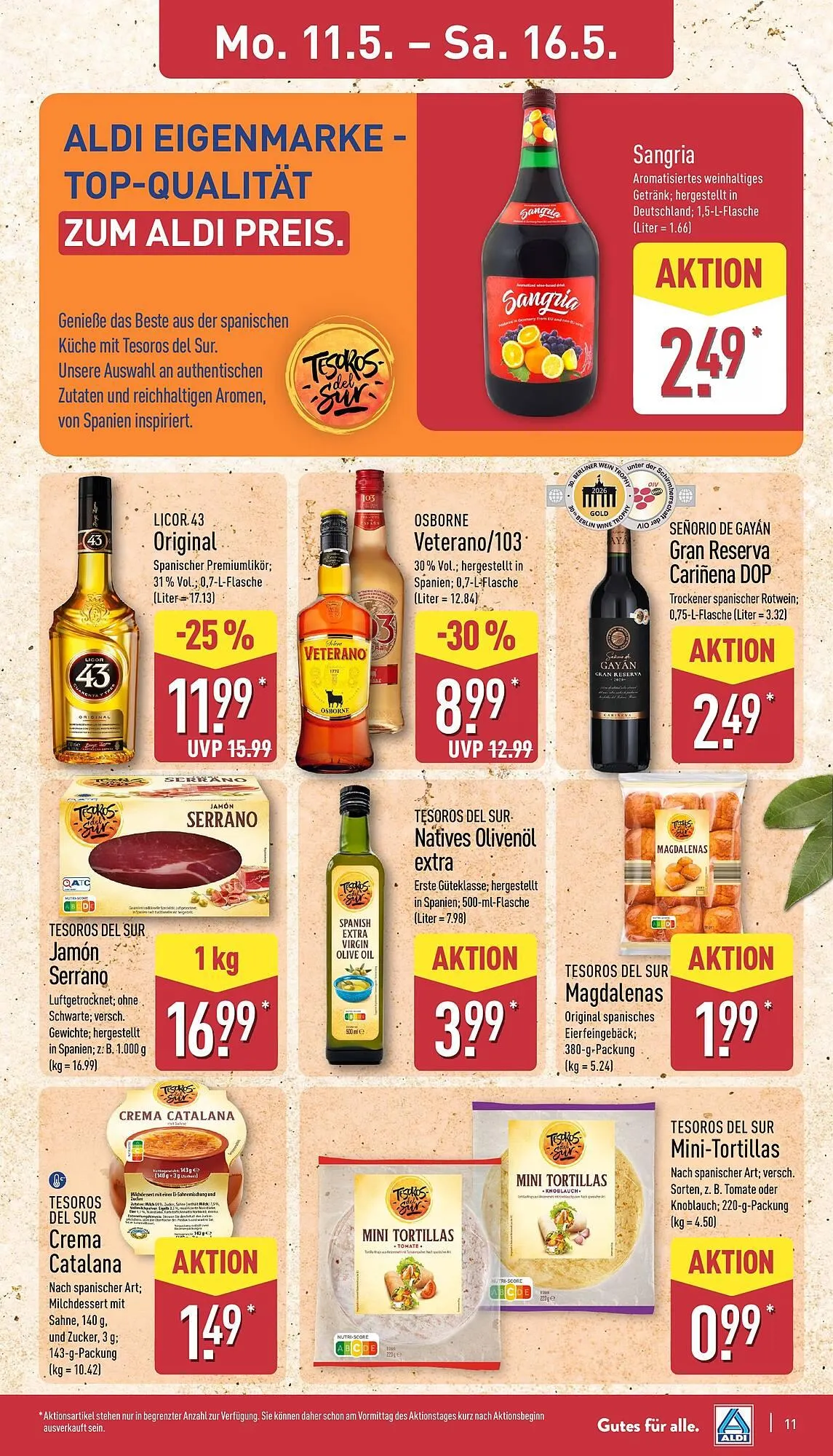 Aldi Nord Prospekt von 11. Mai bis 16. Mai 2026 - Prospekt seite 11