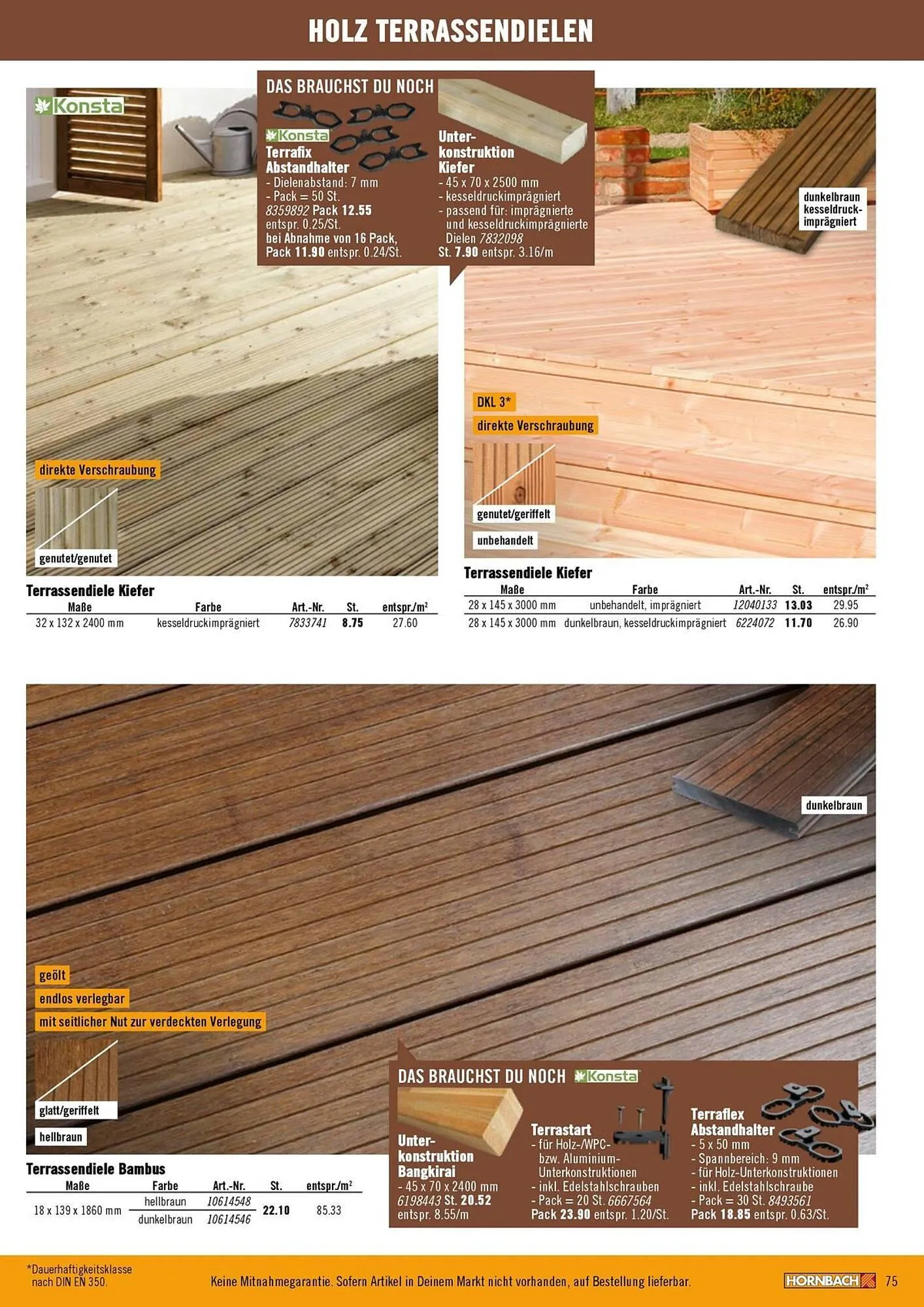 Hornbach Prospekt von 9. April bis 15. April 2025 - Prospekt seite 75