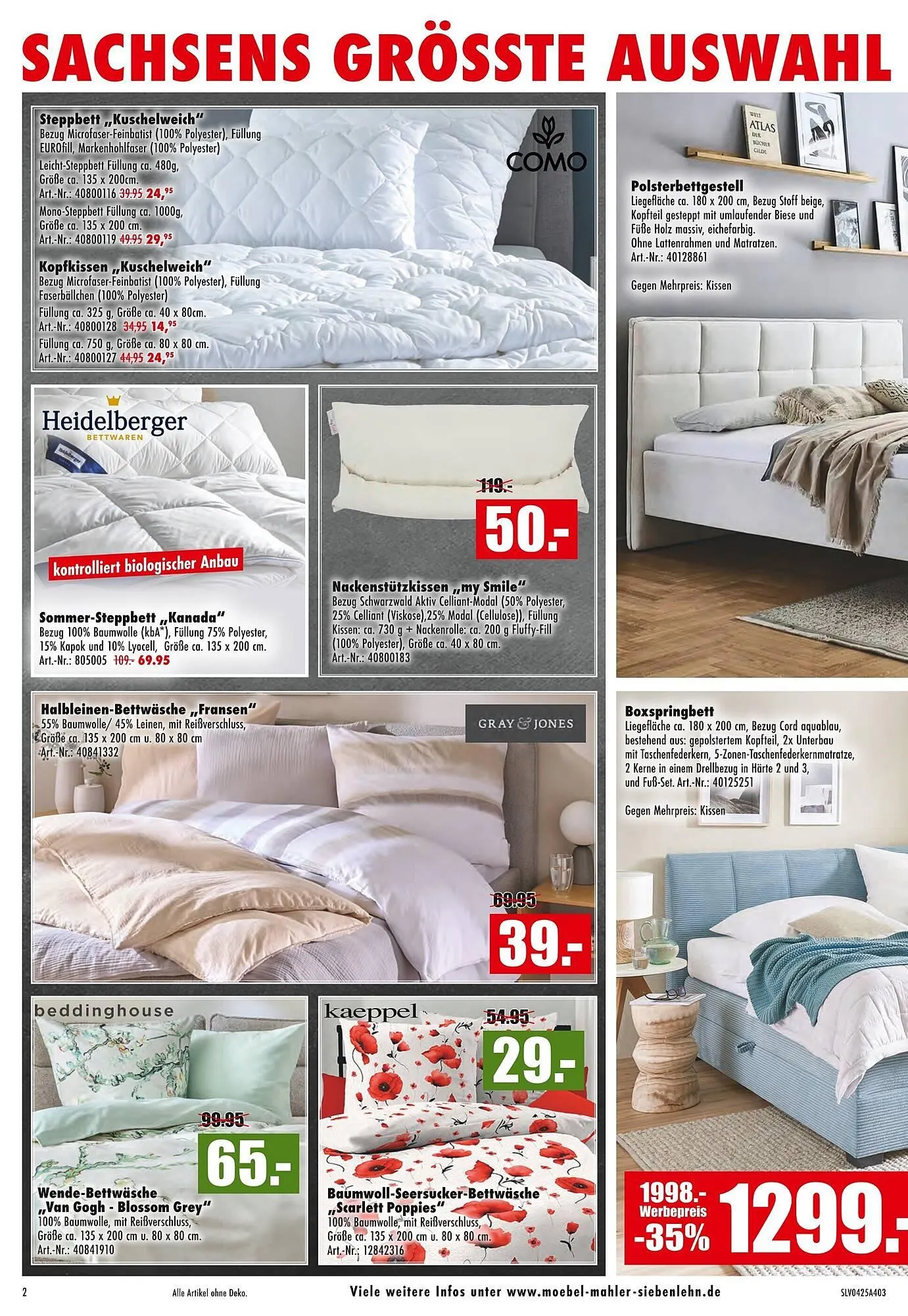 Möbel Mahler Prospekt von 2. April bis 15. April 2025 - Prospekt seite 2