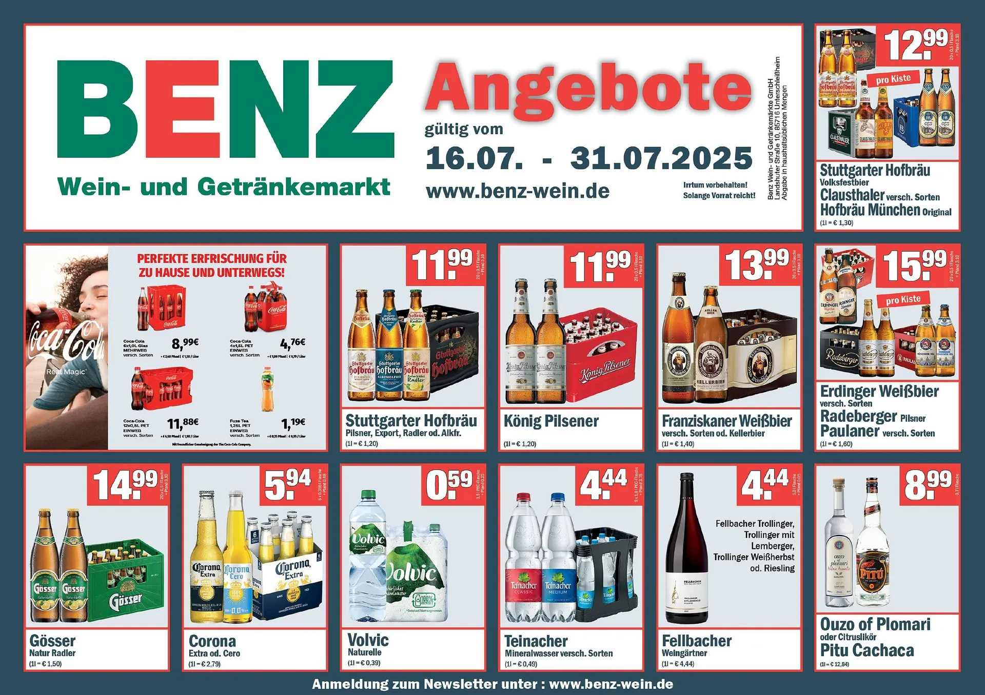 Benz Getränke Prospekt - 1