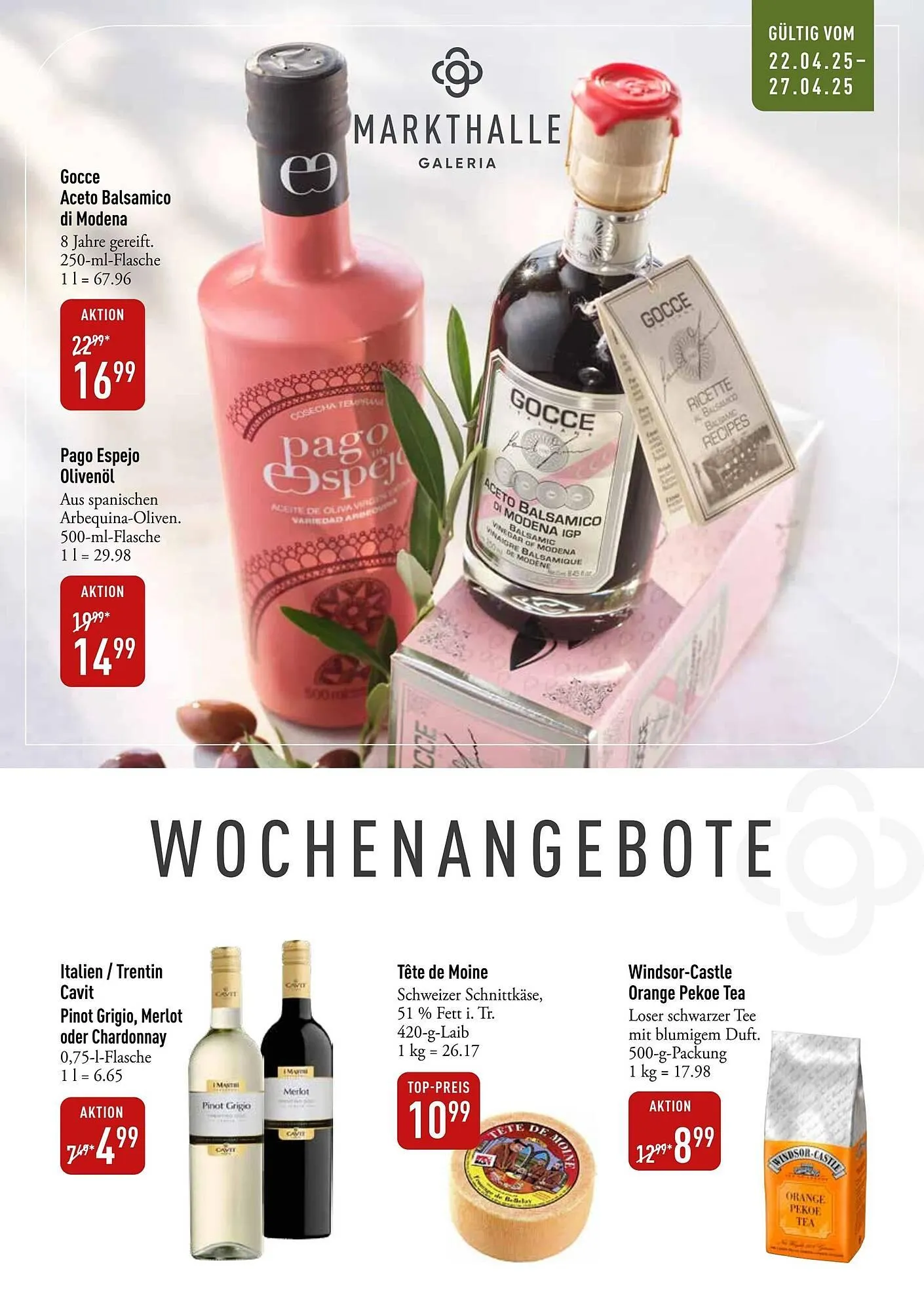 Galeria Markthalle Prospekt von 22. April bis 28. April 2025 - Prospekt seite 1