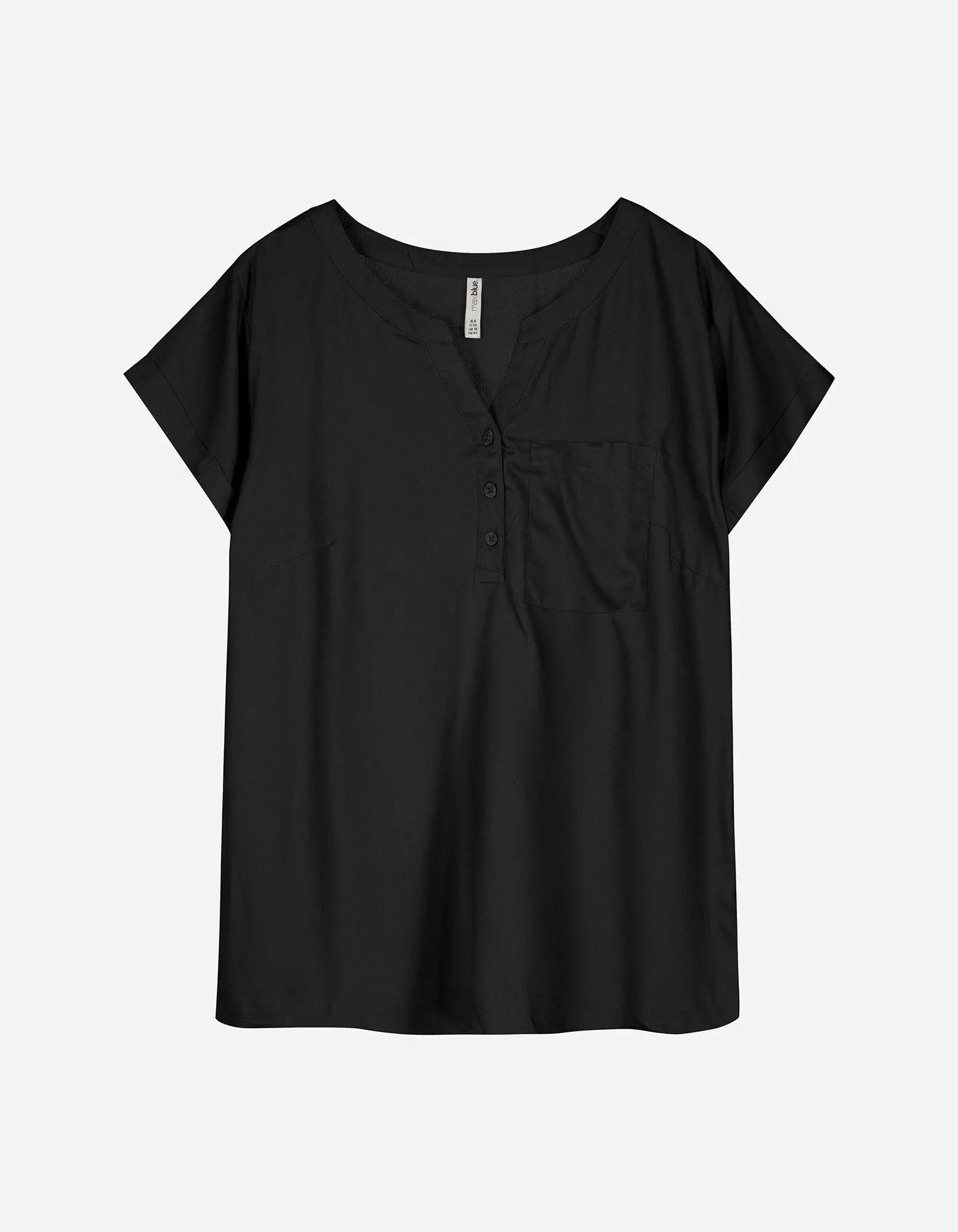 Bluse - Viskose - schwarz
