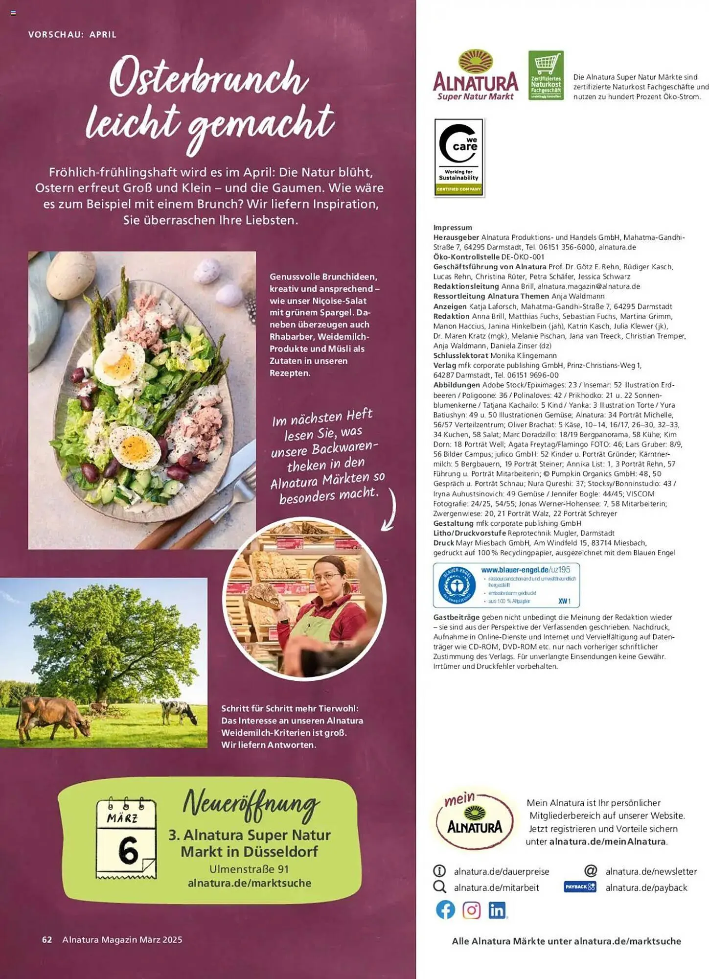 Alnatura Prospekt von 1. März bis 31. März 2025 - Prospekt seite 62