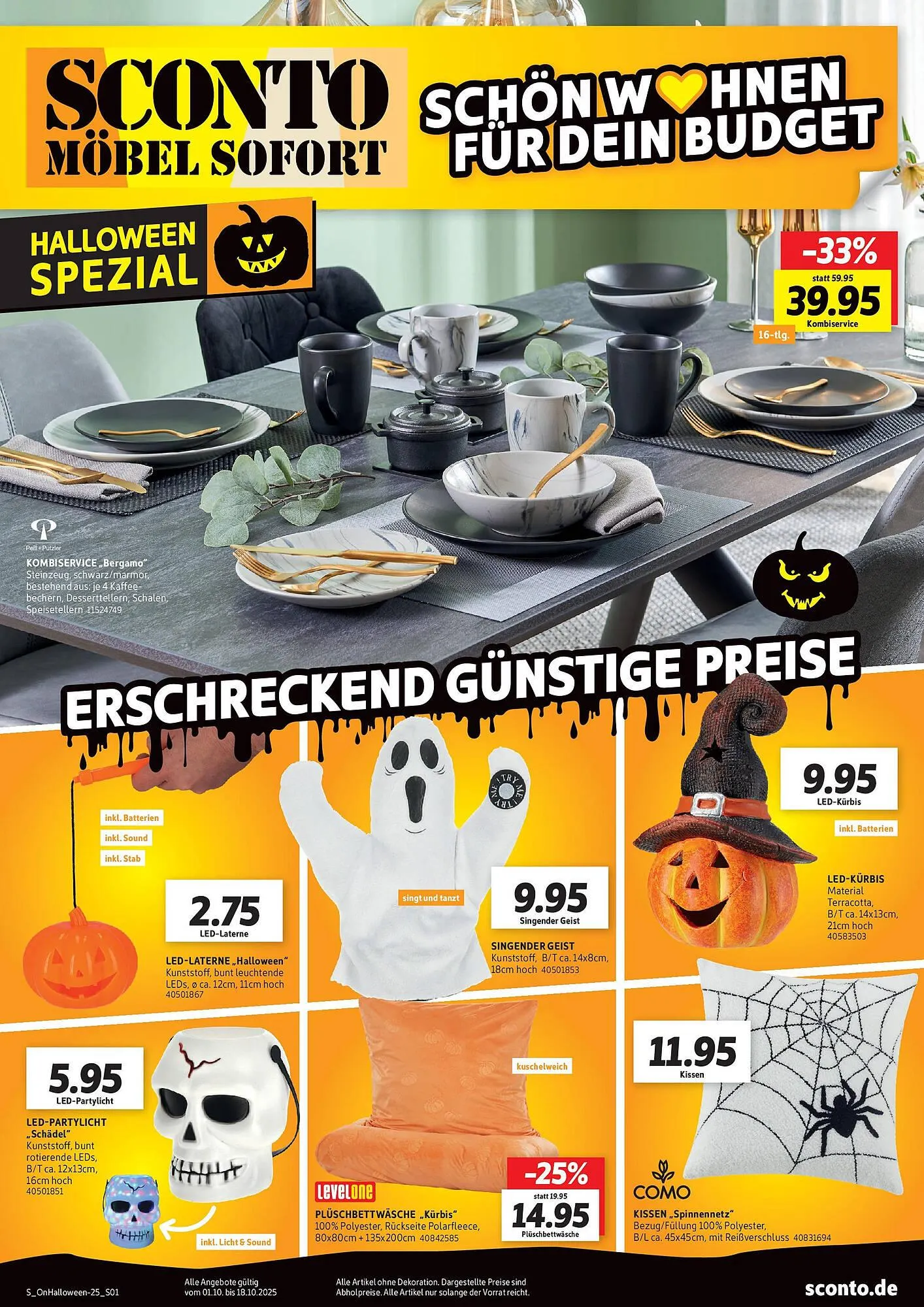 SCONTO Prospekt von 30. September bis 18. Oktober 2025 - Prospekt seite 1