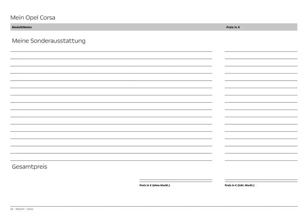 Opel Corsa von 3. Dezember bis 3. Dezember 2025 - Prospekt seite 24