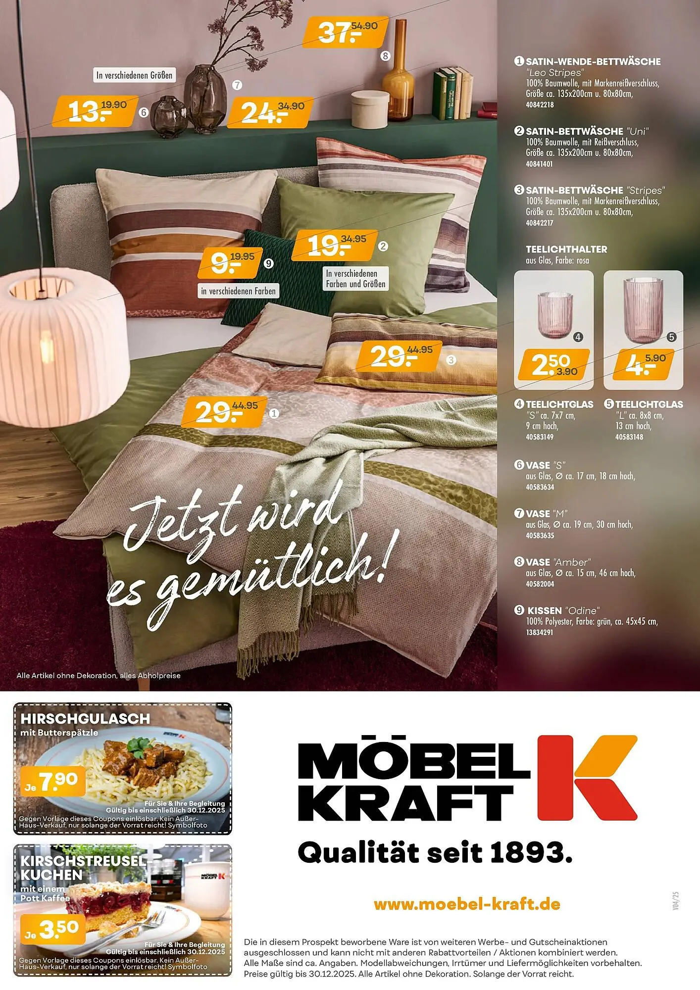 Möbel Kraft Prospekt von 2. Dezember bis 30. Dezember 2025 - Prospekt seite 20
