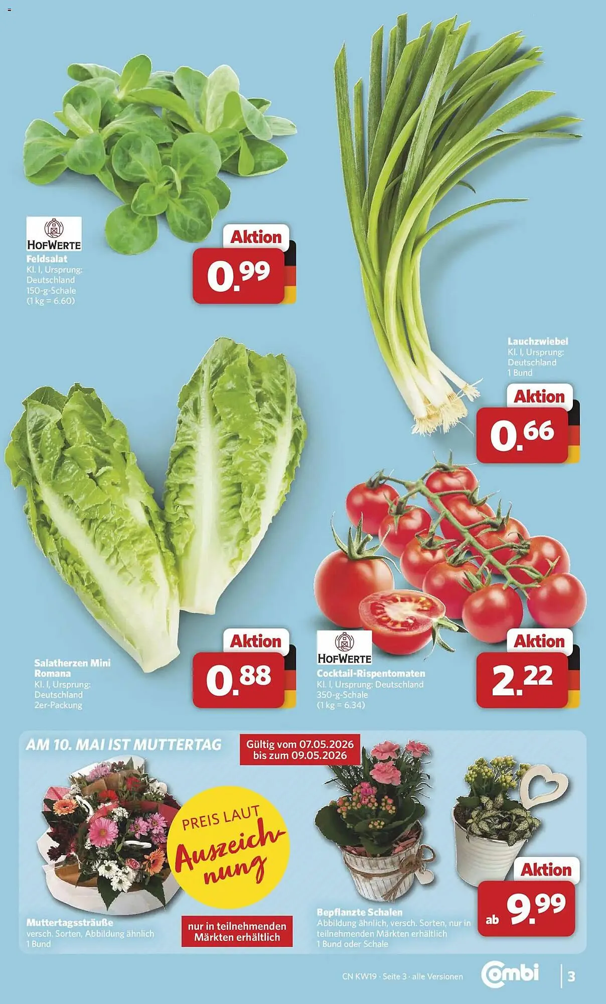 Combi Prospekt von 4. Mai bis 9. Mai 2026 - Prospekt seite 3