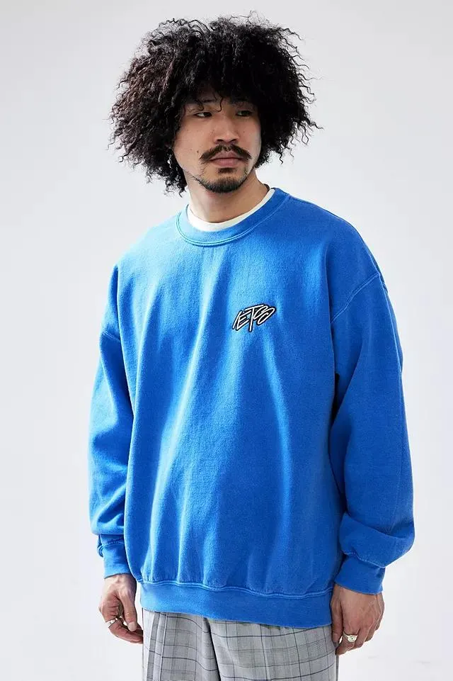 iets frans... Sweatshirt à gribouillis bleu