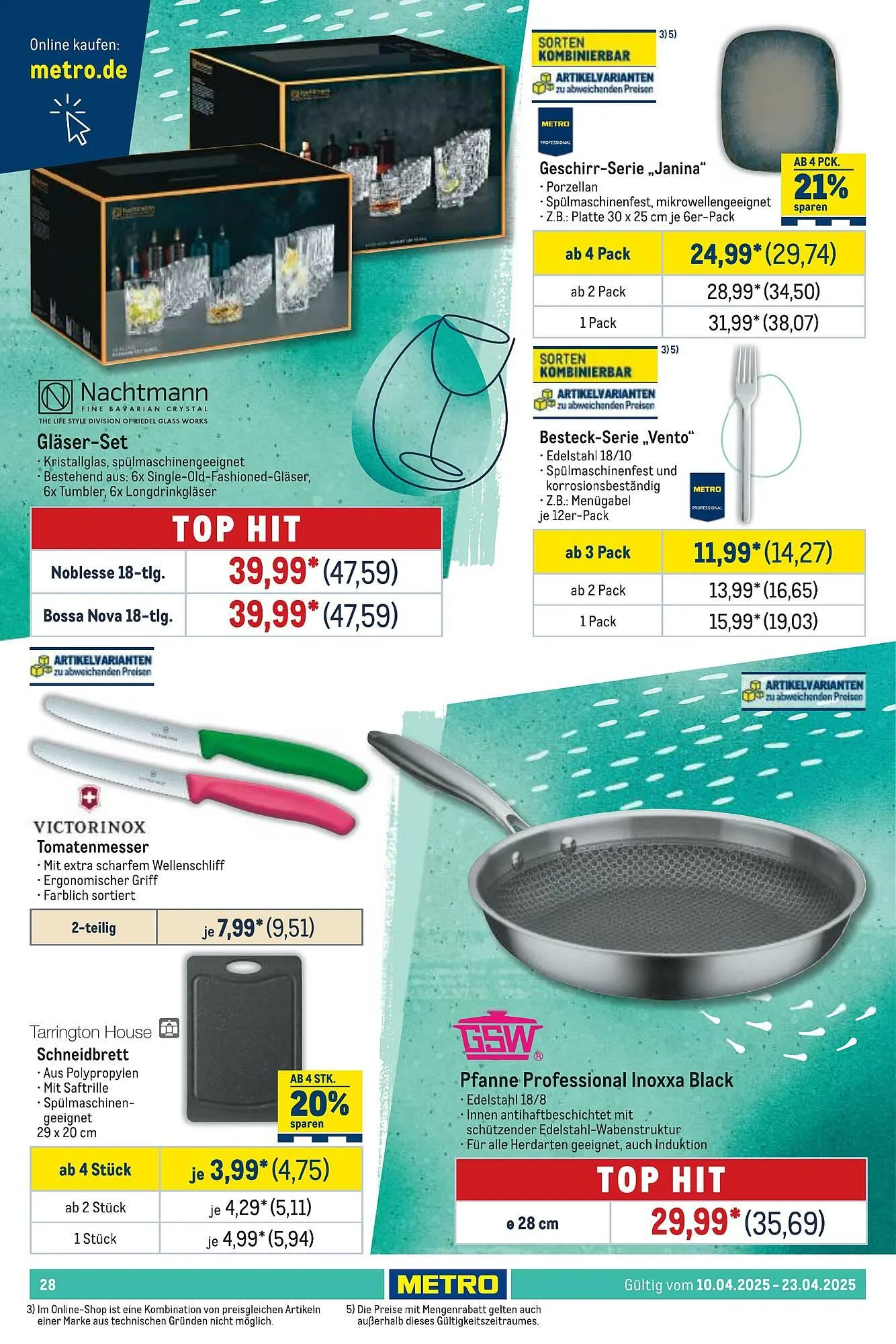 METRO Prospekt von 10. April bis 23. April 2025 - Prospekt seite 28