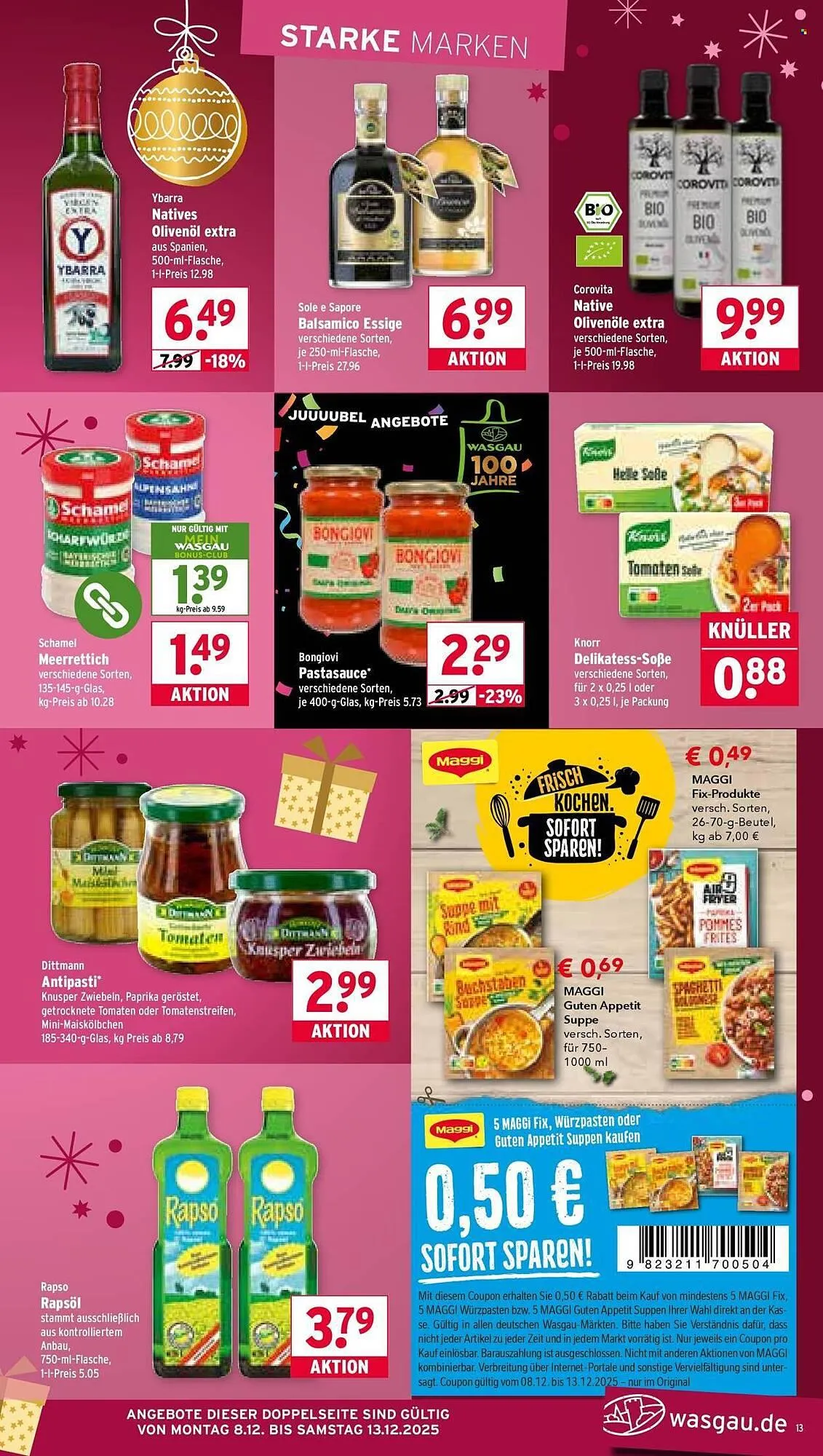 Wasgau Prospekt von 8. Dezember bis 13. Dezember 2025 - Prospekt seite 13