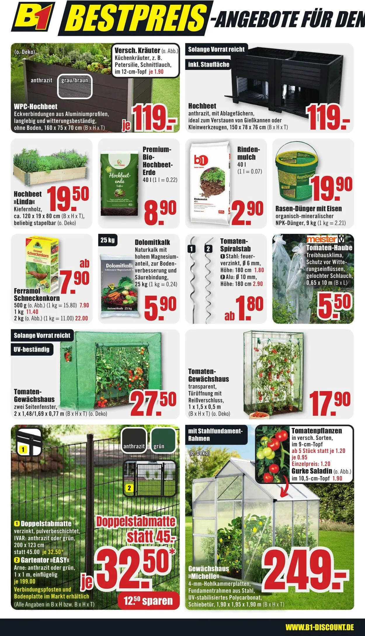 B1 Discount Baumarkt von 22. März bis 28. März 2025 - Prospekt seite 4