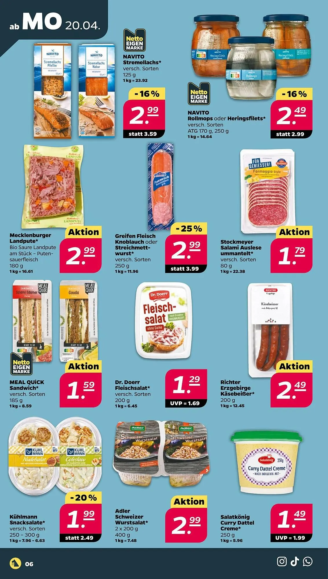 NETTO Prospekt von 20. April bis 25. April 2026 - Prospekt seite 6