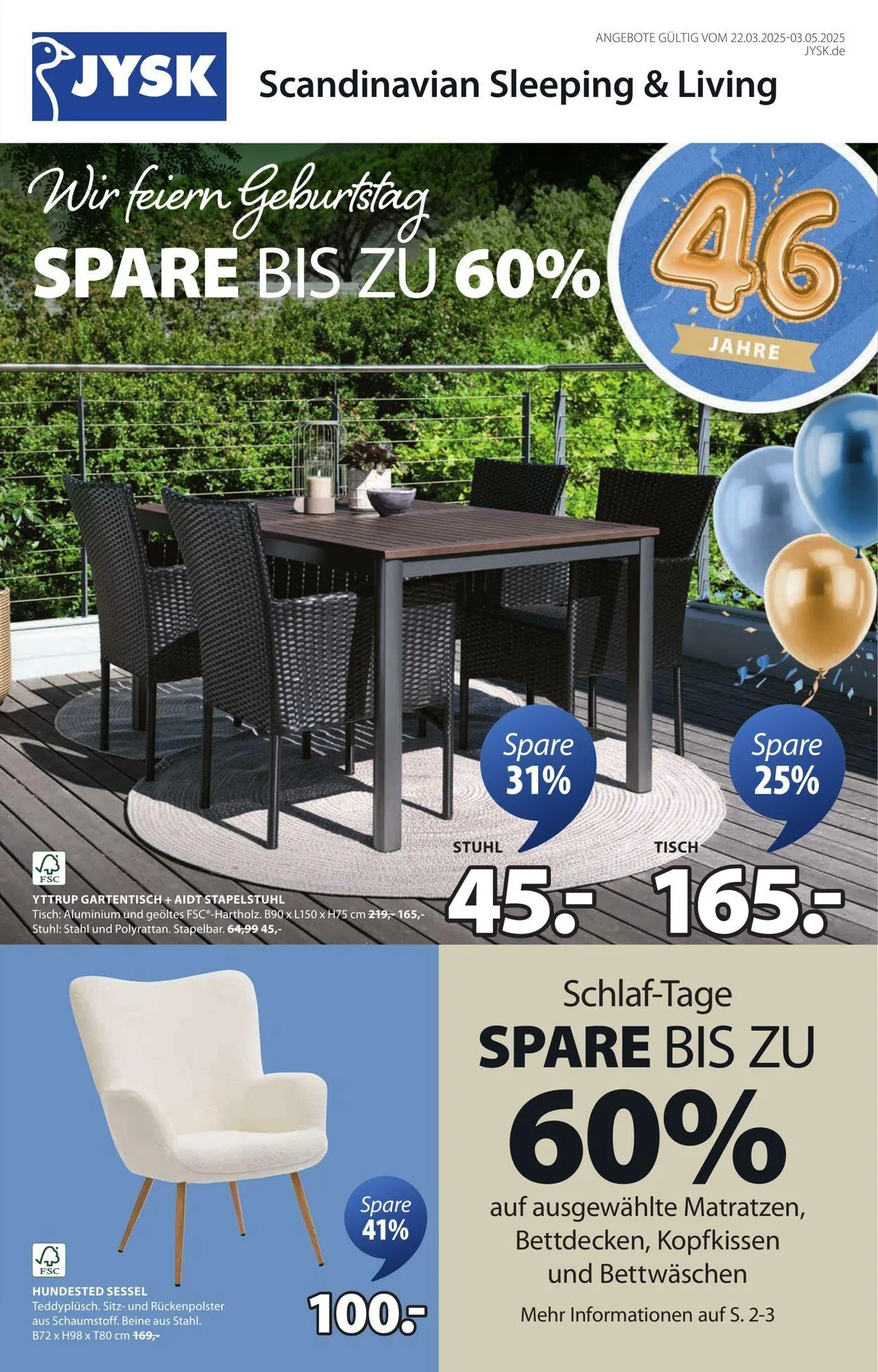 JYSK von 14. April bis 28. April 2025 - Prospekt seite 2