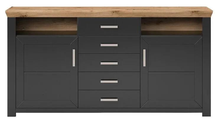 set one by Musterring Sideboard YORK 55 Grau