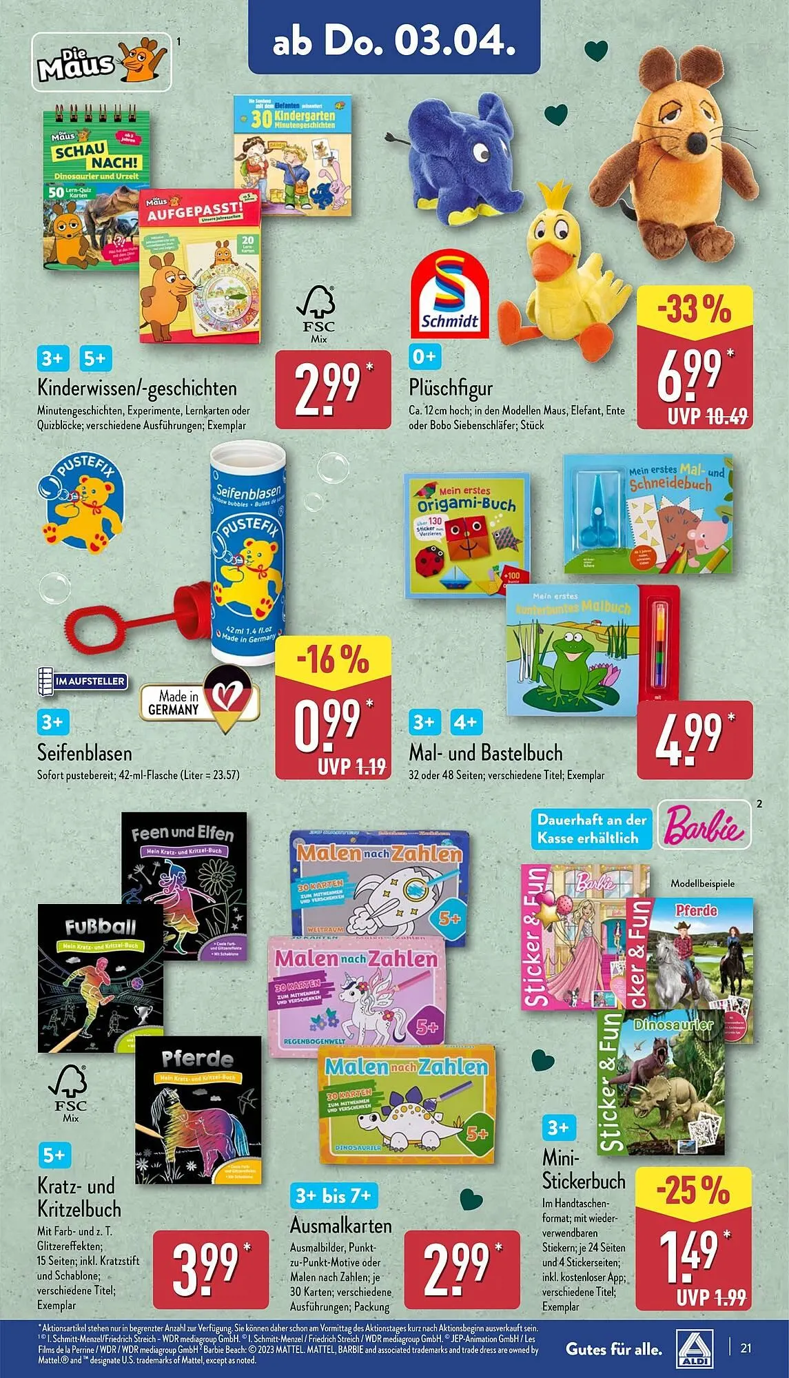 Aldi Nord Prospekt von 31. März bis 5. April 2025 - Prospekt seite 21