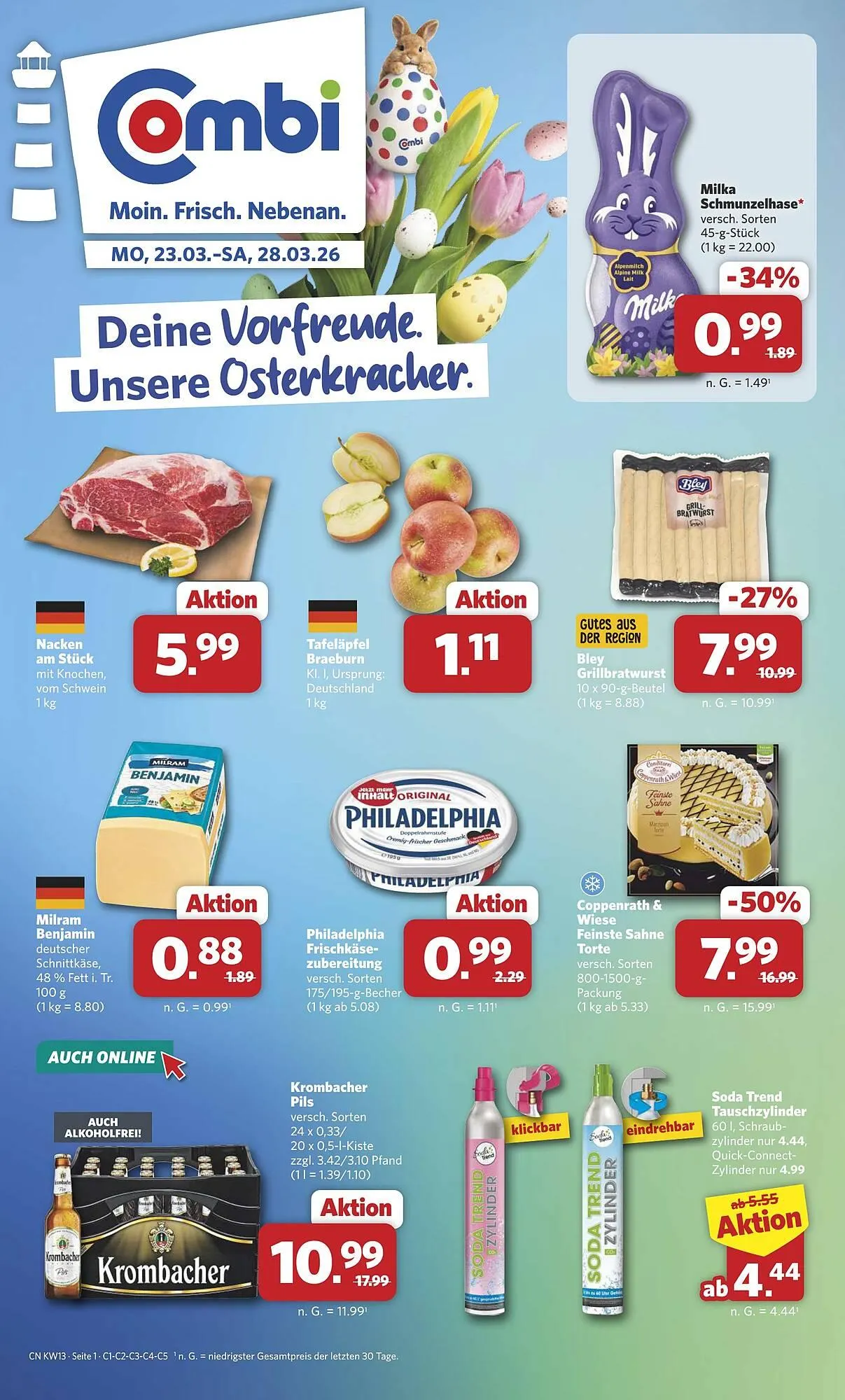 Combi Prospekt von 23. März bis 28. März 2026 - Prospekt seite 1
