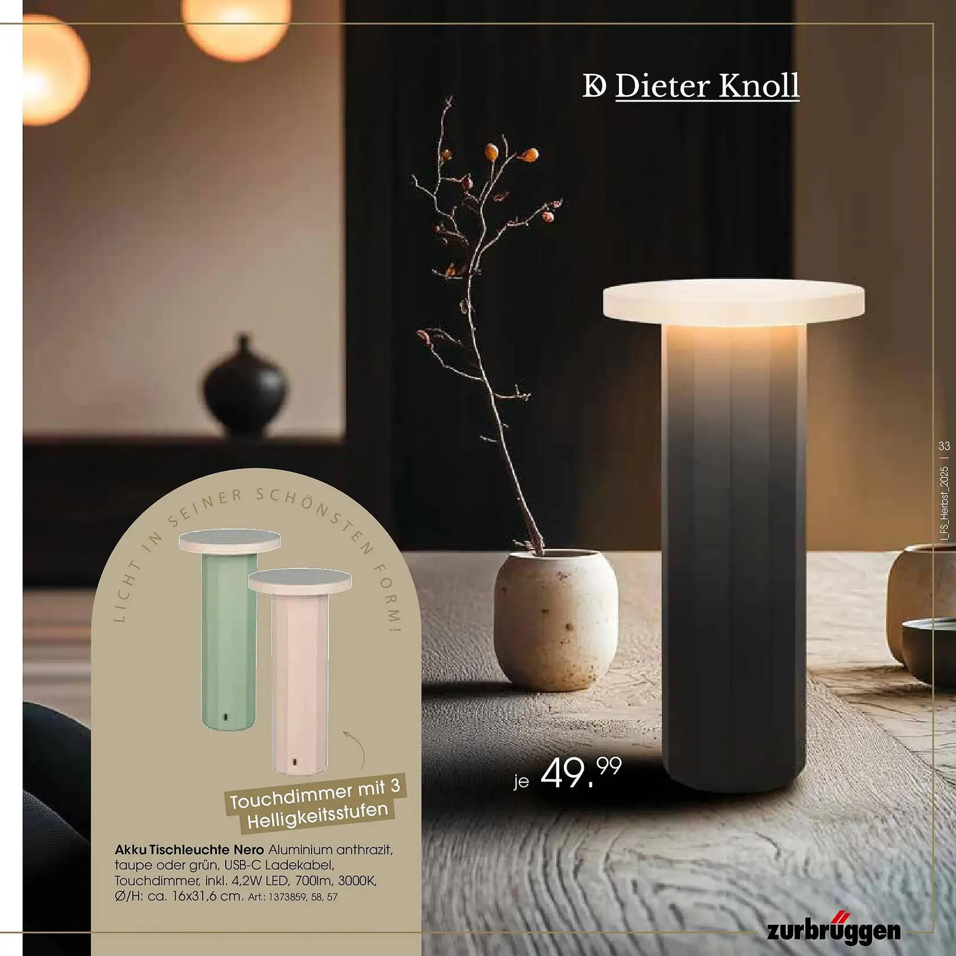 Zurbrüggen Prospekt von 19. Oktober bis 31. Januar 2026 - Prospekt seite 33