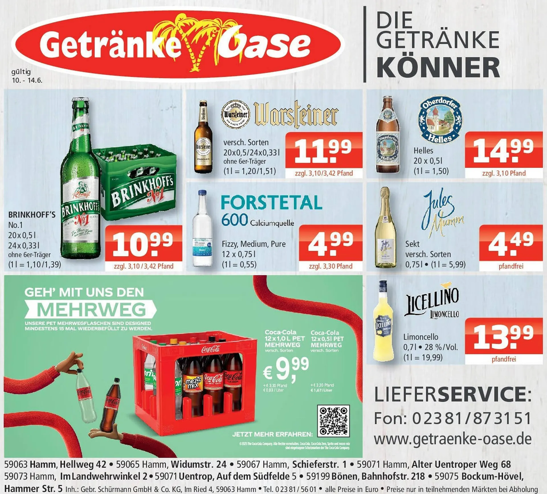 Getränke Oase Prospekt - 1