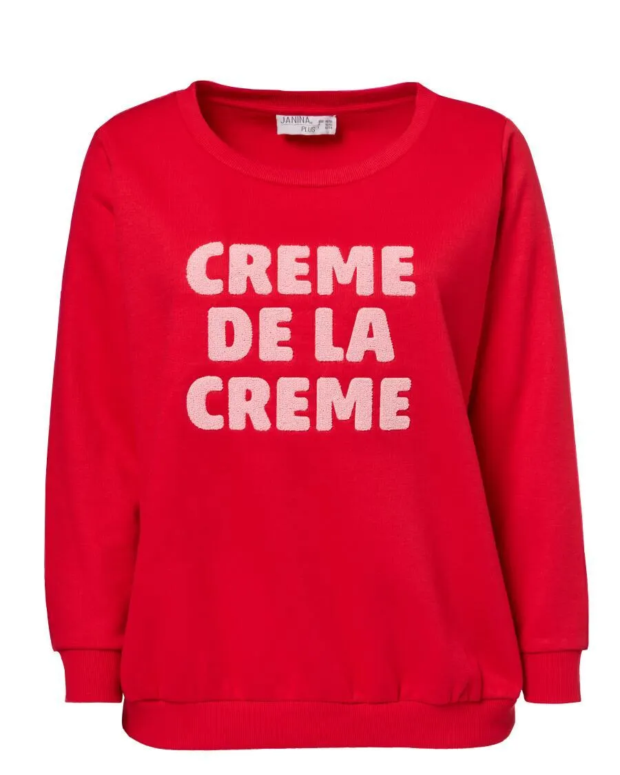 Sweatshirt mit Frottee-Applikation