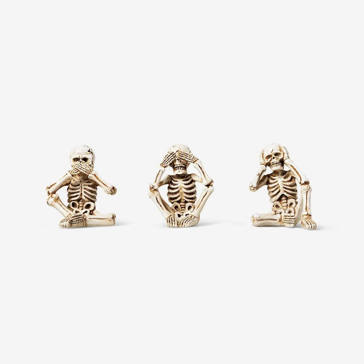 Decorative skeleton monkeys - 3 pcs